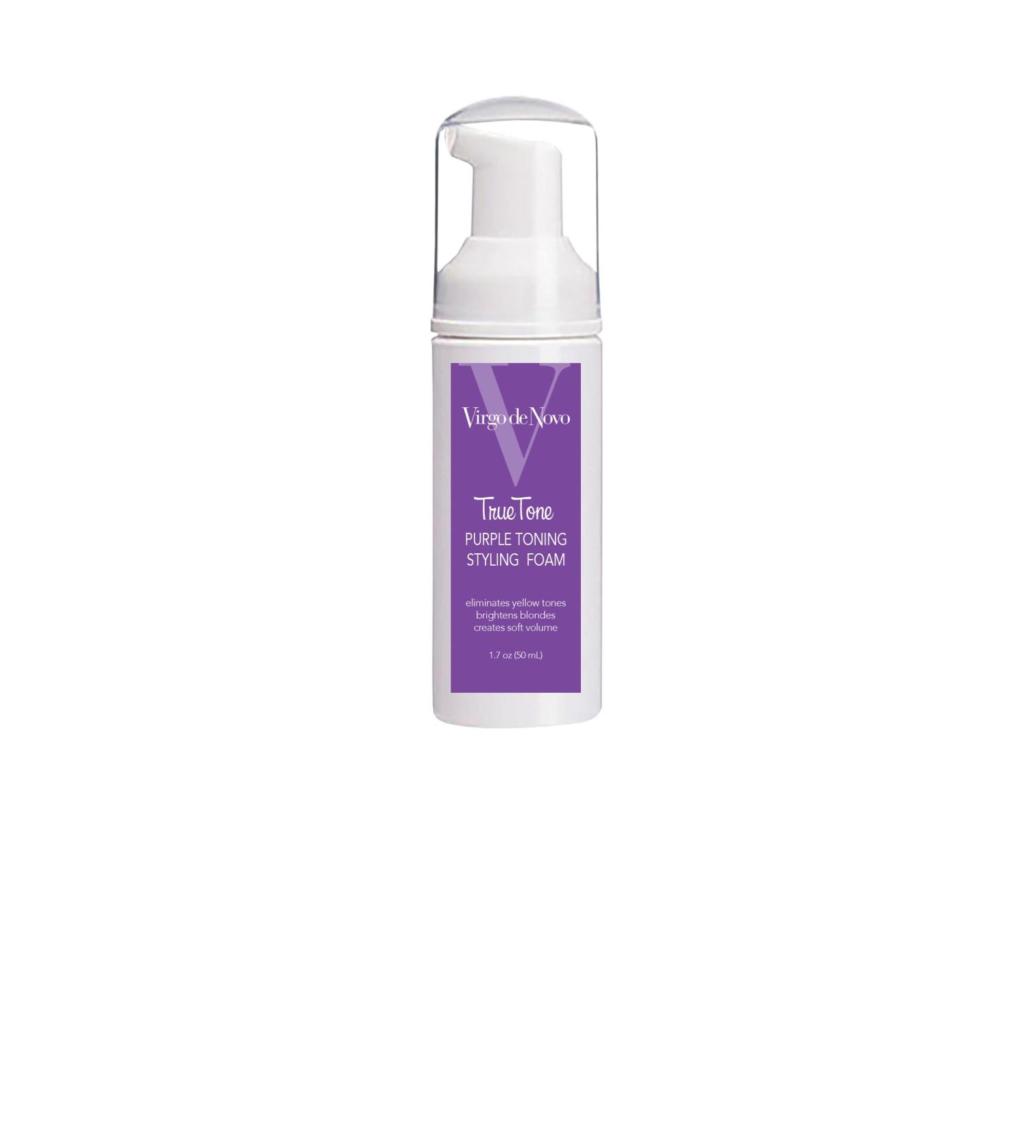 True Tone Purple Toning & Styling Foam - Brightens Blondes - Removes Yellow & Brassy Tones On Bleached Blonde Or Highlighted Hair - Adds Body - 1.7 oz 1.7 Fl Oz (Pack of 1) - Buy Online on GoSupps.com