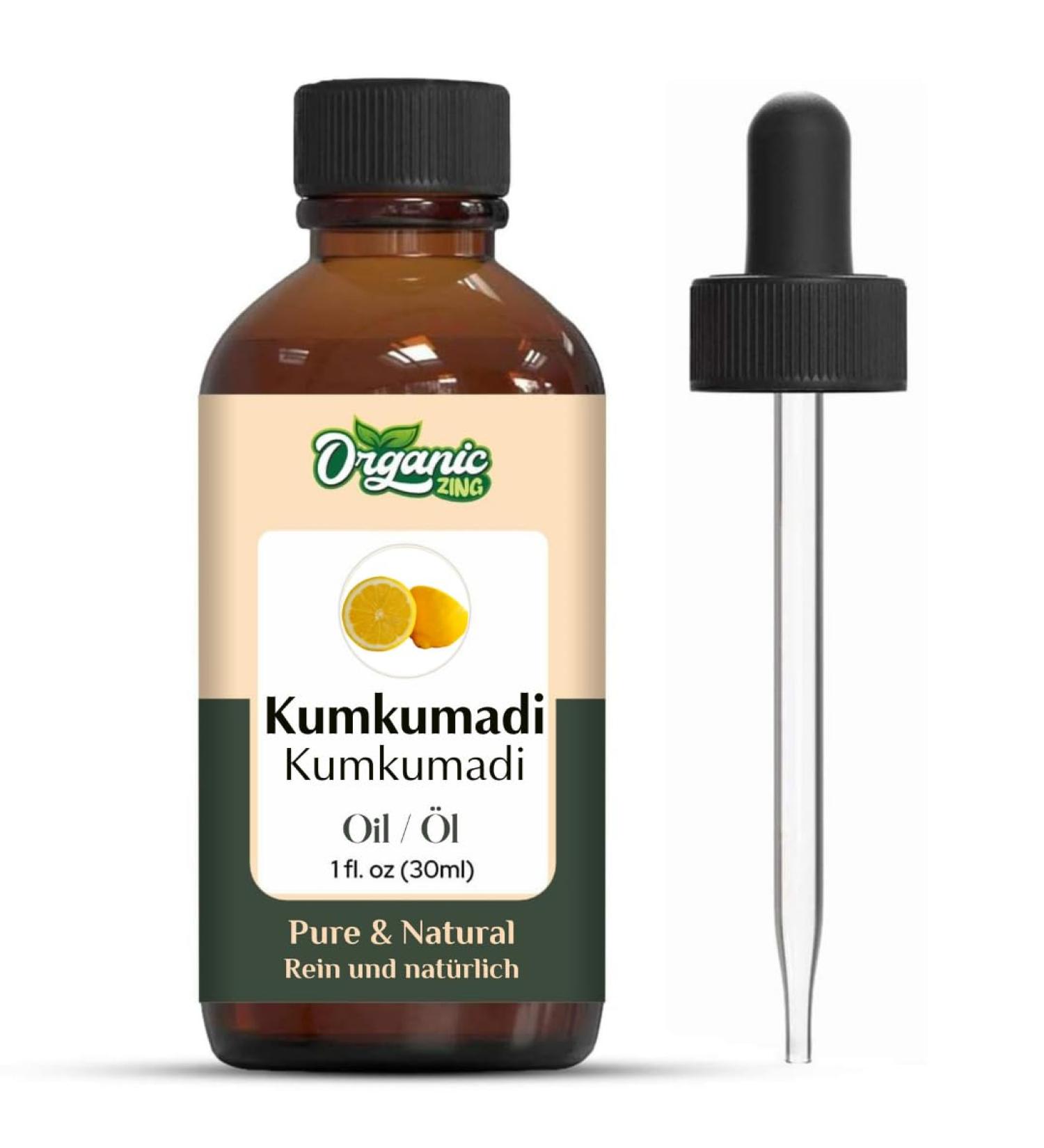 ORGANIC ZING Organic Zing Kumkumadi Oil (Crocus Sativus) - Pure and natural carrier oil for skin care and massage - 30 ml