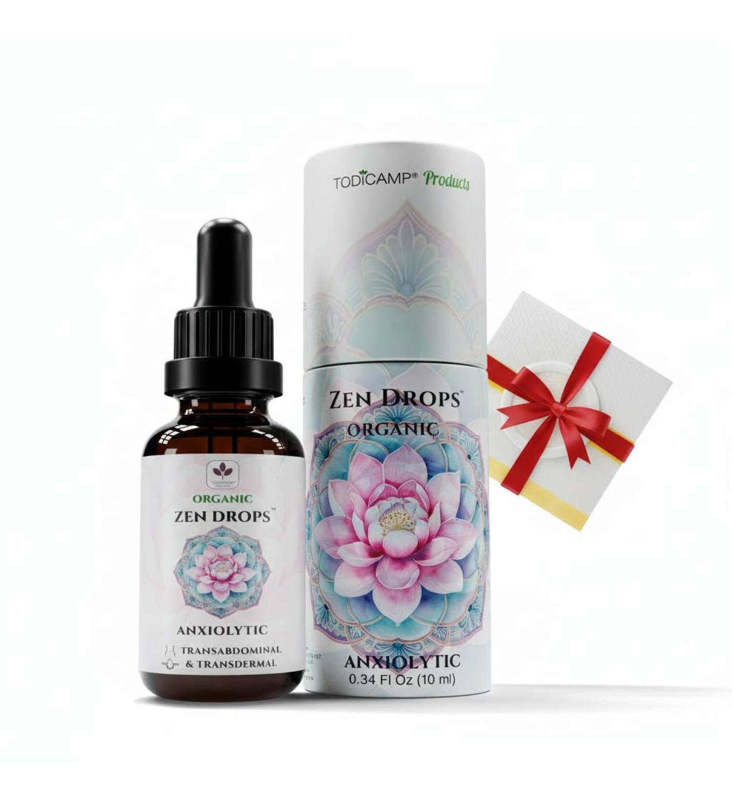 TODICAMP Anxiolytic Navel Patch & Skin Application Calming Essential Oil Blend for Relief & Relaxation - Bergamot Orange Ylang Ylang Frankincense Lemongrass in Castor Oil - 0.34oz - Buy Online on GoSupps.com