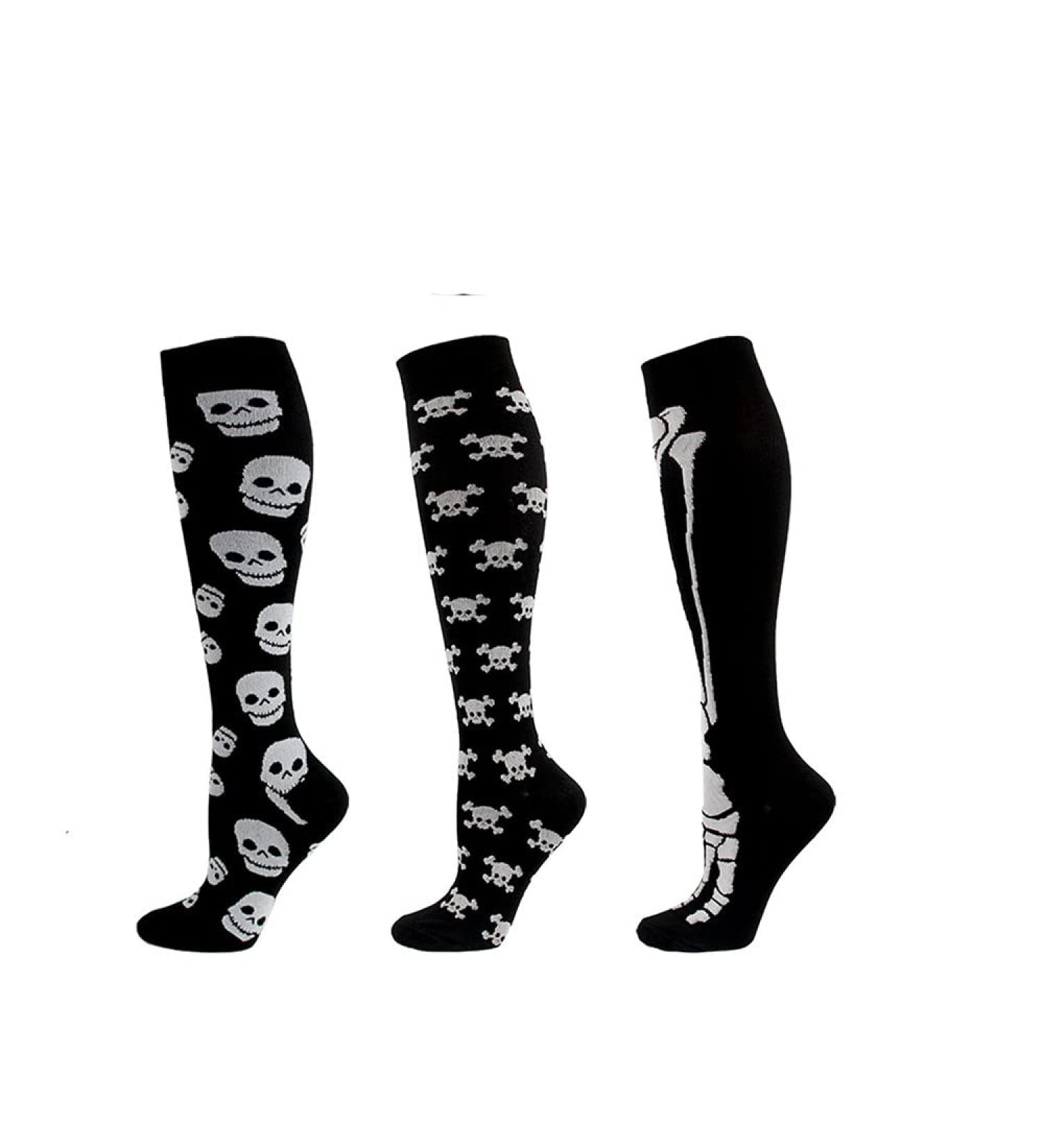 Jilibaba Compression Stockings for Men & Women - Knee Highs for Halloween Sports Carnival Costume Party & Cosplay | L-XL Size - Buy Online on GoSupps.com
