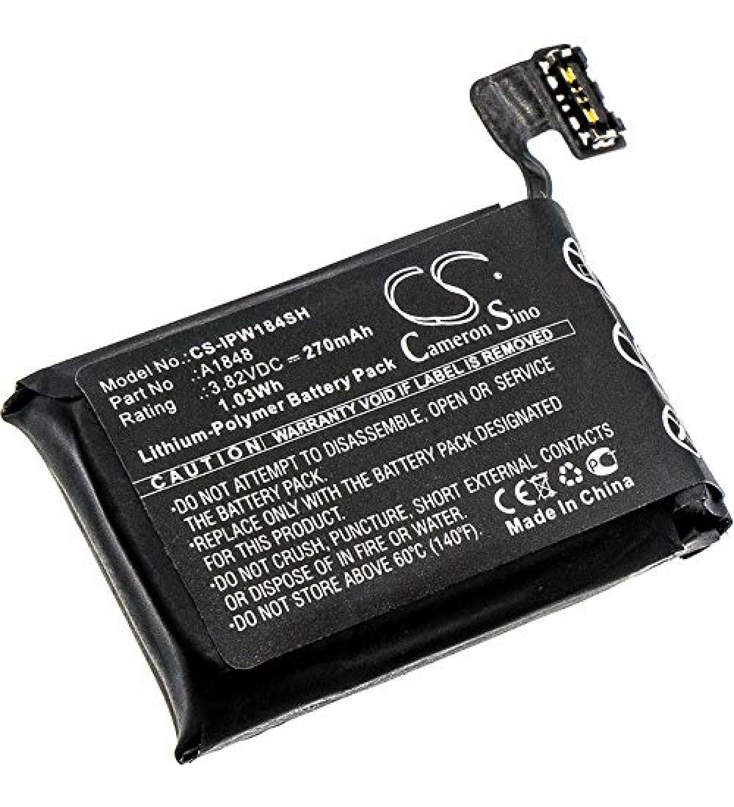 Buy A1848 270mAh Battery for Watch Series 3 & 4G - Compatible with MQKX2LL/A MR2W2LL/A & More - Fast International Shipping - Buy Online on GoSupps.com