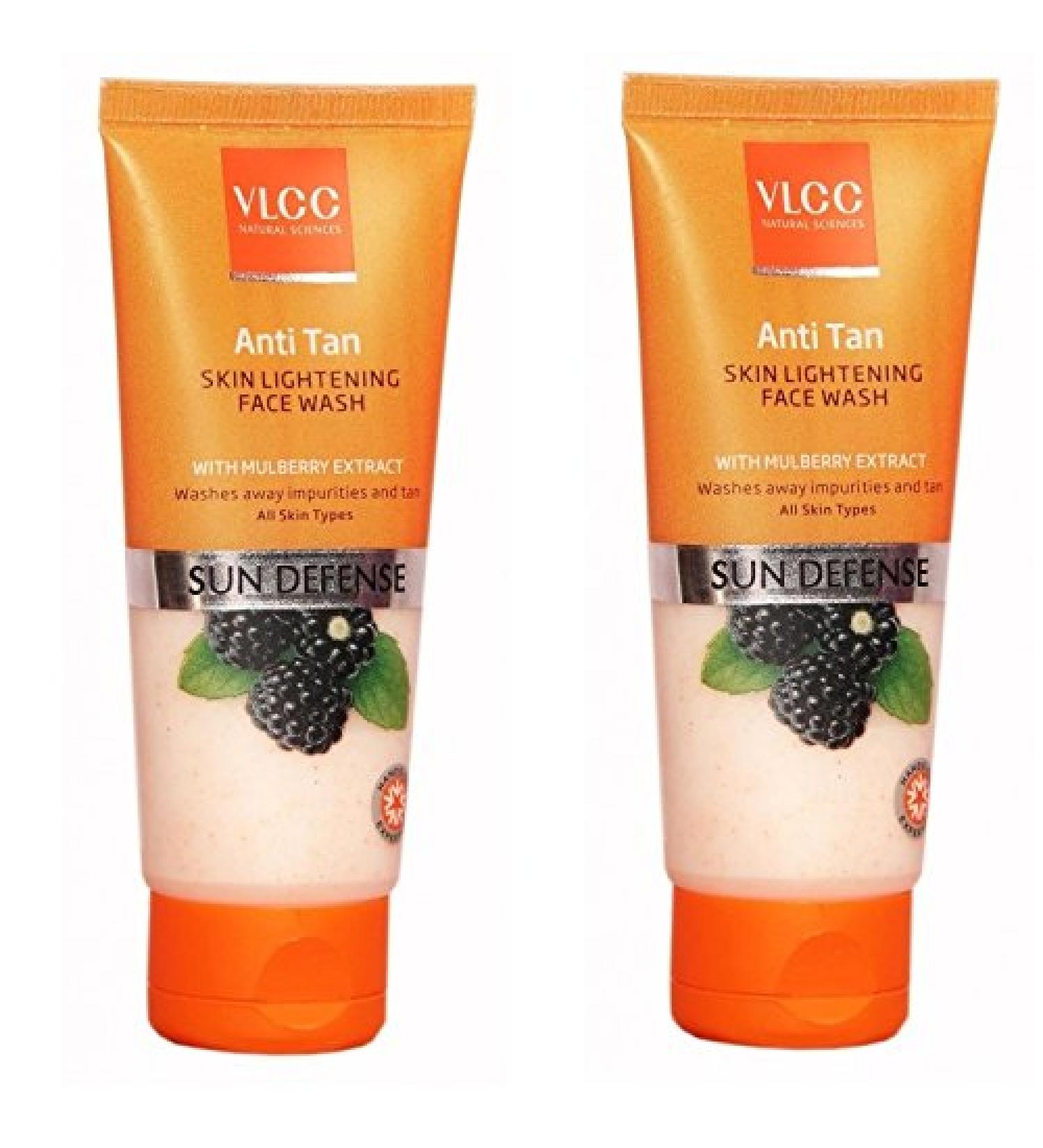 VLCC Vlcc Anti Tan Skin Lightening Face Wash 50G (Pack Of 2) by VLCC