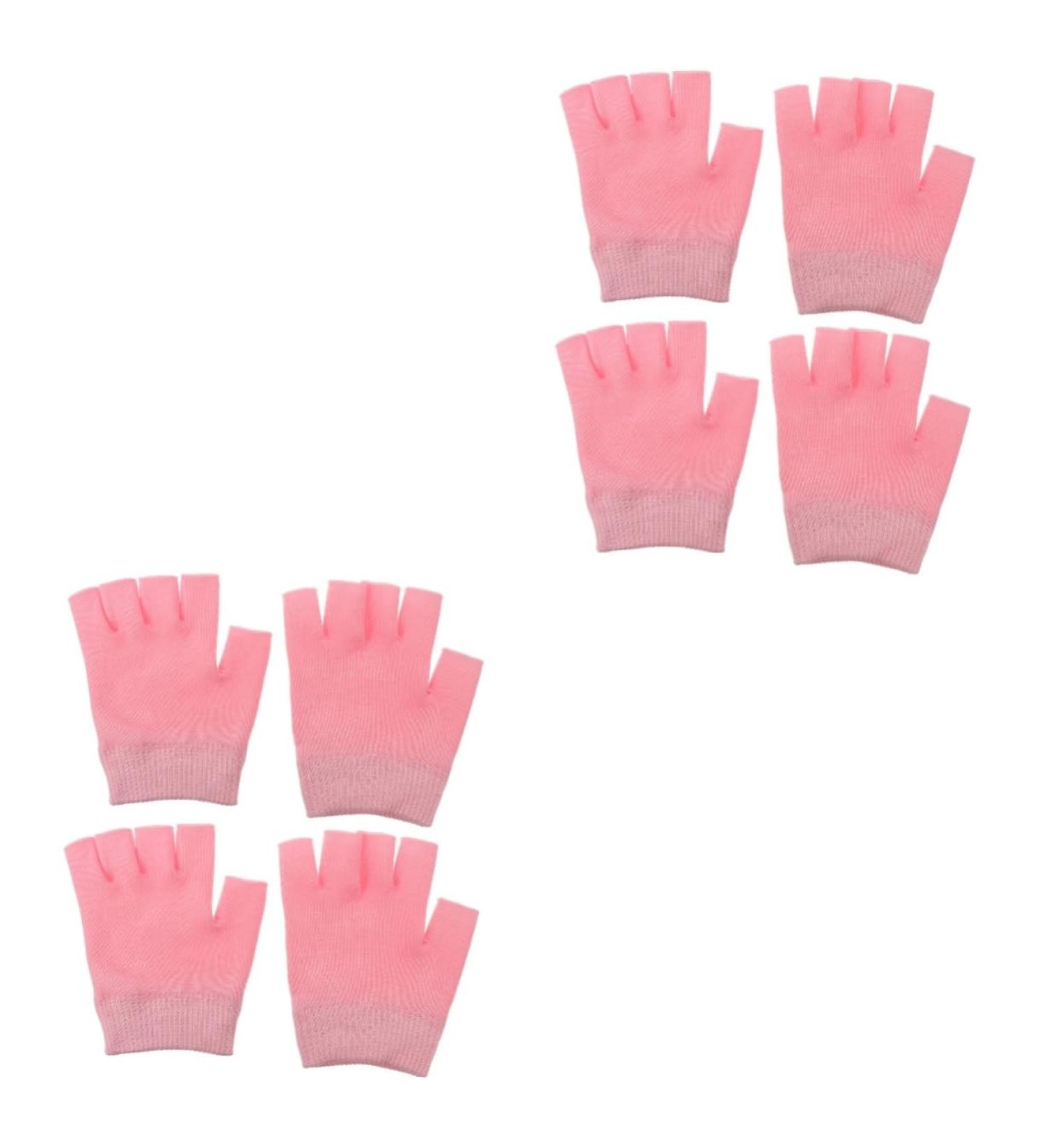 Healeved 4 Pairs Gel Gloves Fingerless Women Moisturizing Gloves Hand Moisturizer Gloves Hand Moisturising Gloves Cotton Moisturising Gloves for Knitting Miss Skin Care Pink Cosmetic - Buy Online on GoSupps.com