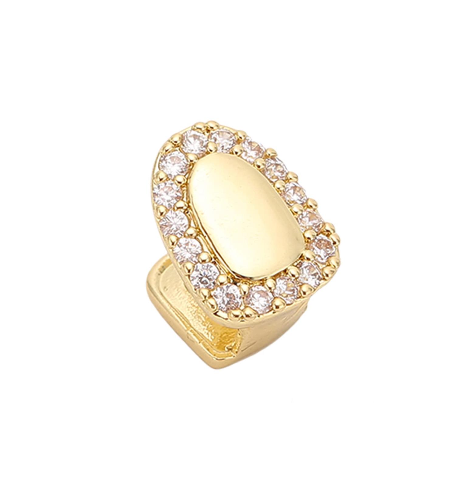 Shining Gold Hip Hop False Tooth Decoration for Halloween & Festivals | Unique Teeth Bling for Men & Women - Buy Online on GoSupps.com