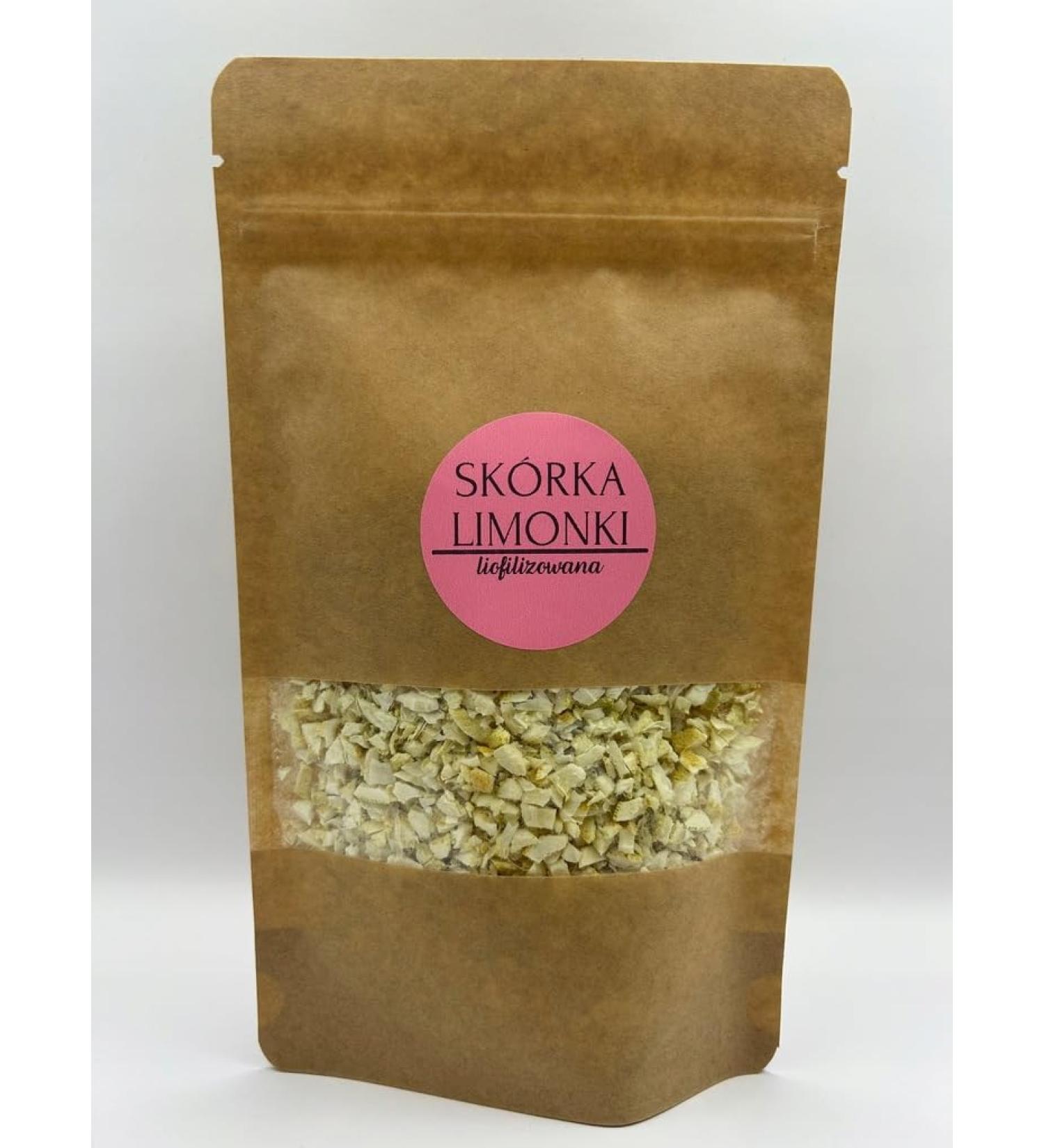 DELIFRUITS.PL Freeze-dried lime leather 500g GRYS GRYS PREMIUM QUALITY NATURALLY FREEZE-DRIED FRUIT SUGAR-FREE AND PRESERVATIVE-FREE