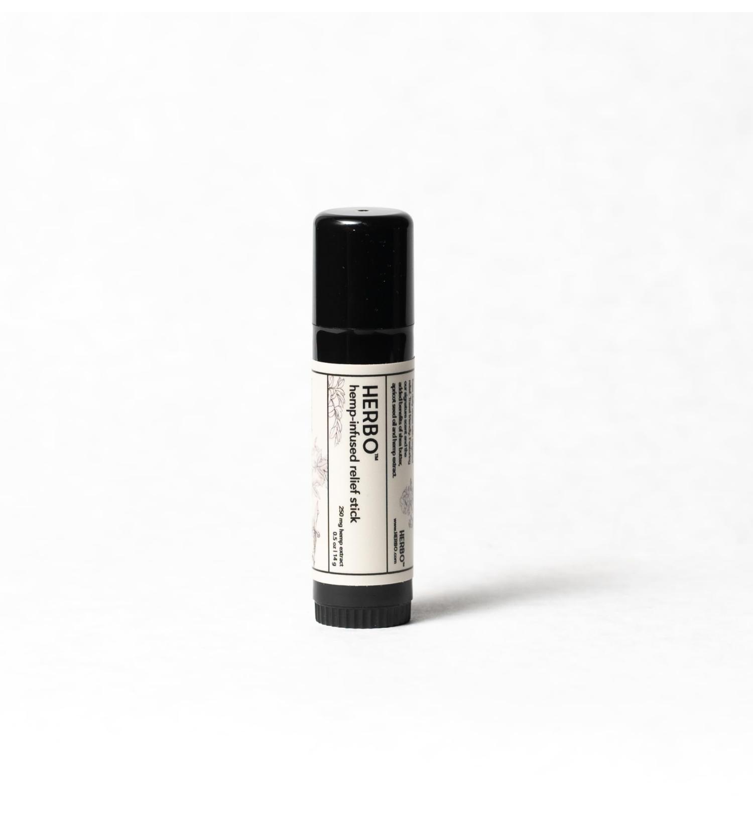 Herbo Hemp-Infused Relief Stick | Natural Stress Headache & Muscle Tension Relief for Men & Women | Calming Essential Oils | 0.5 oz - Buy Online on GoSupps.com