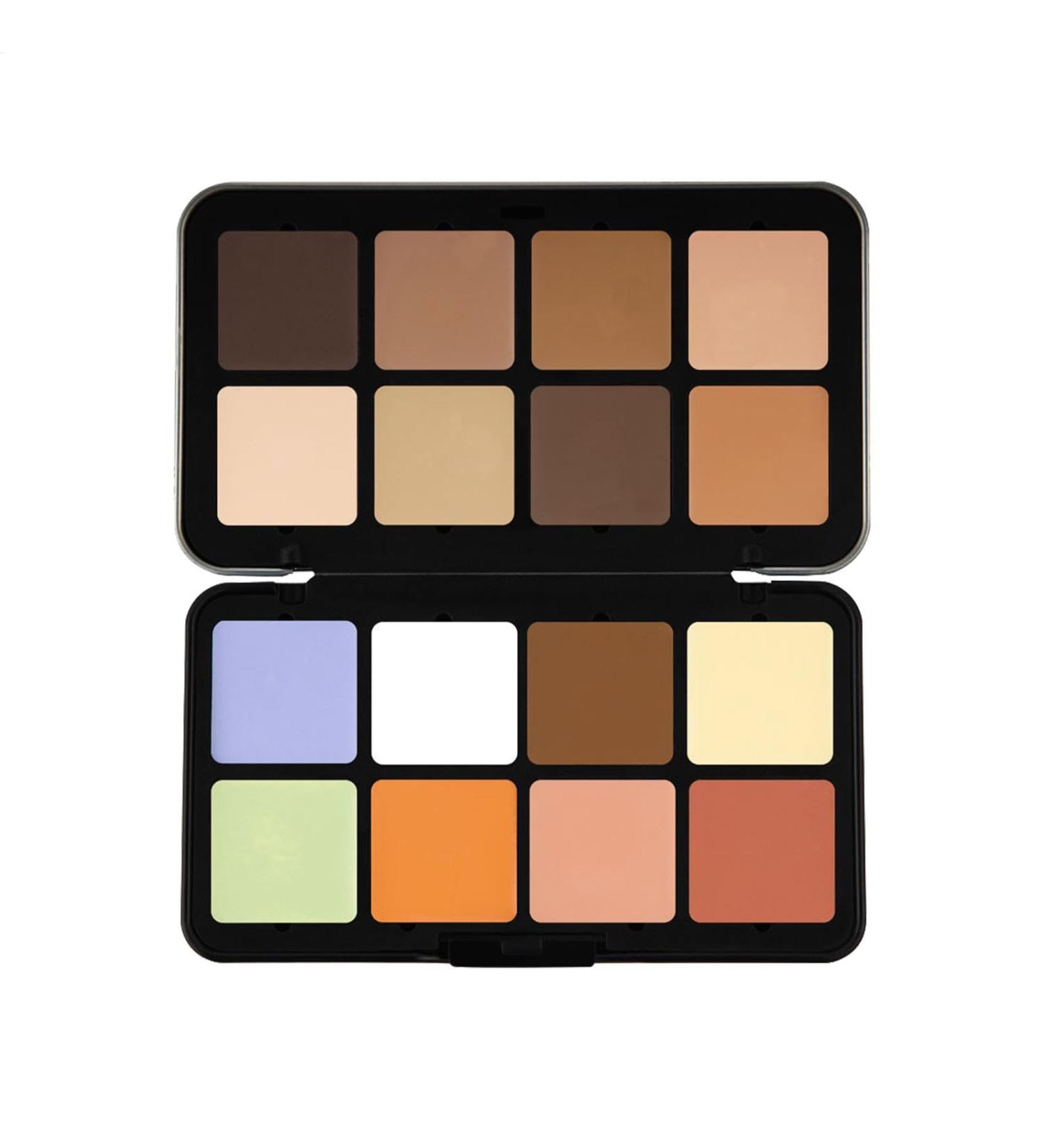 Cream Makeup Palette Cream Concealer Palette - Face Cosmetics Palette | Under Eye Concealer 16 Colors Beauty Cream Makeup Concealer Moisturizing Concealer - Buy Online on GoSupps.com