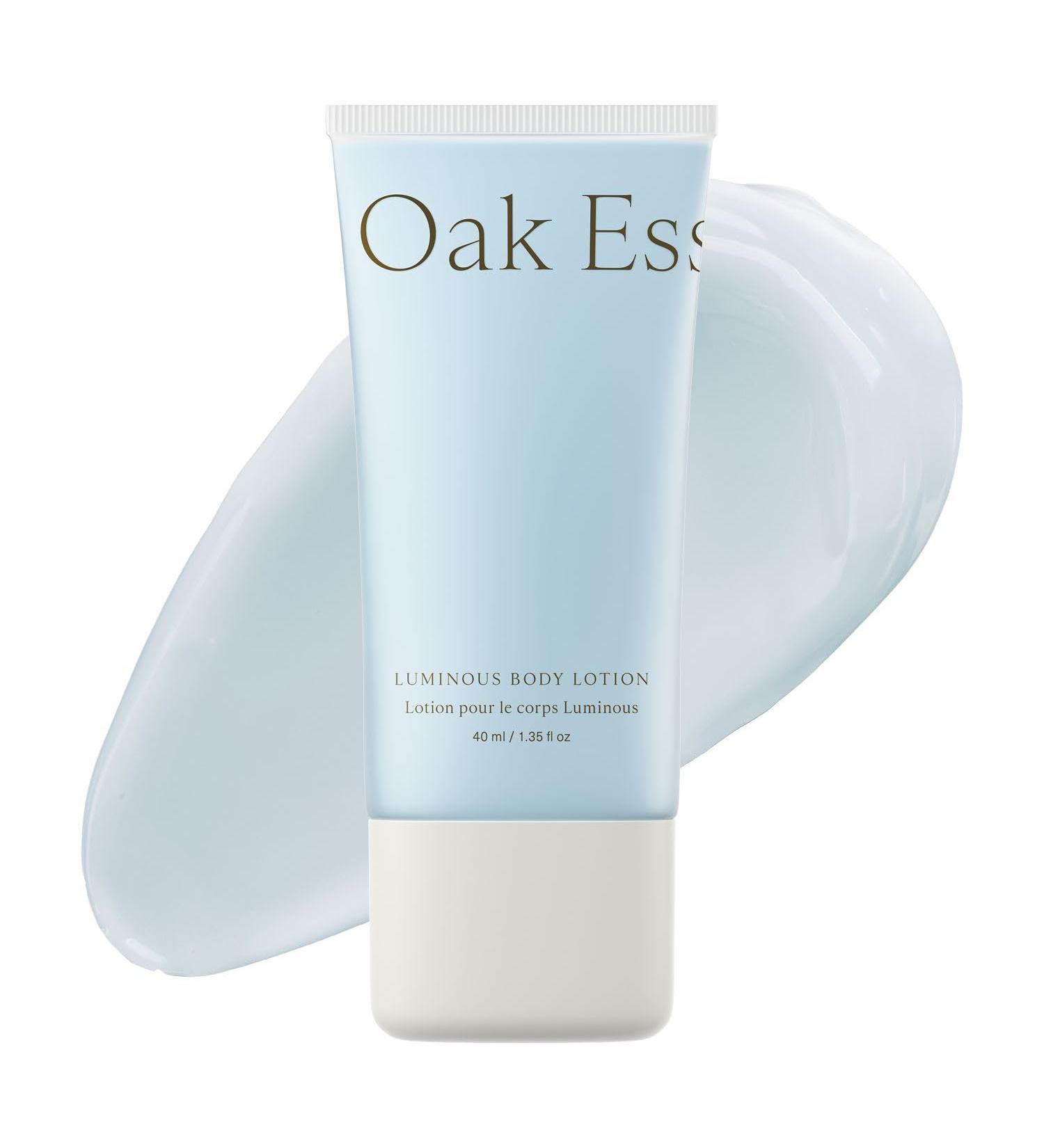Oak Essentials Luminous Body Lotion | Hydrating Blue Tansy Body Cream with Rose Oil Turmeric Shea Butter and Coconut Oil 1.33 Fl Oz (Travel Size) 1.35 Fl Oz (Pack of 1) - Buy Online on GoSupps.com