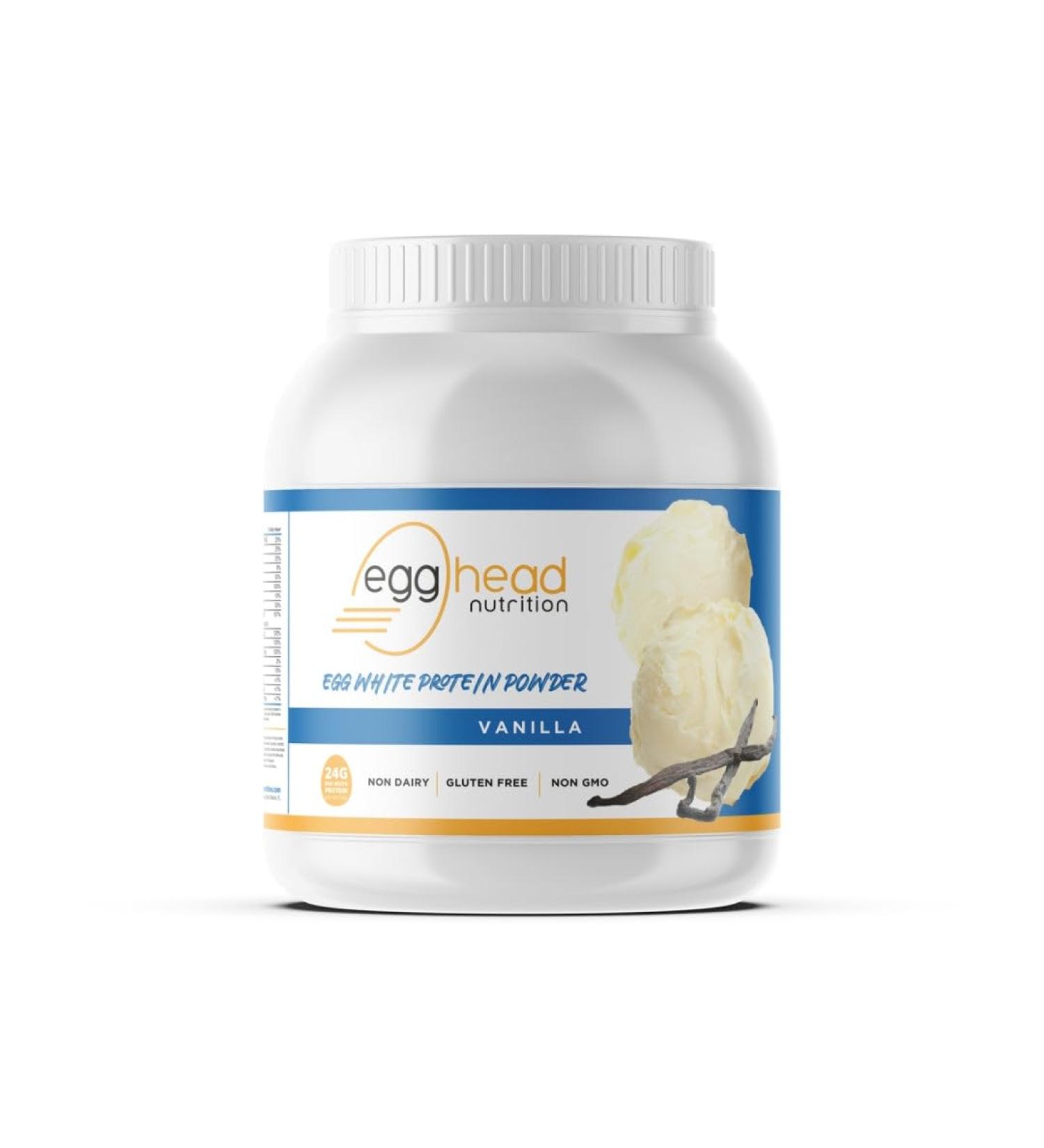 Egghead Nutrition Egg White Protein - 24g 3.3lb Vanilla Non-Dairy Gluten-Free Non-GMO Made in USA - International Shipping Available - Buy Online on GoSupps.com