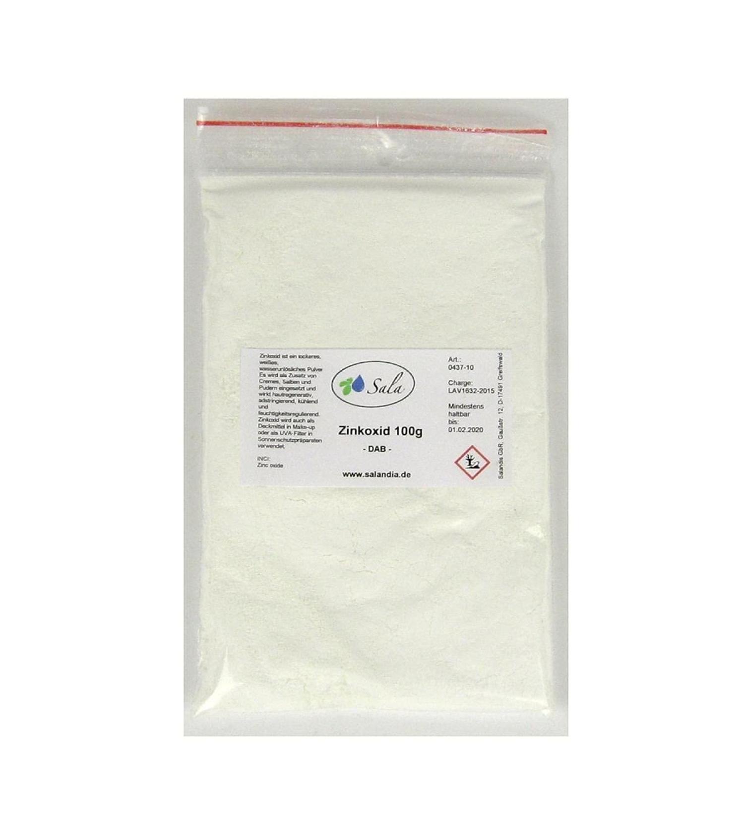  SALA Sala Zinc Oxide Ph. Eur. sachet of 100 g - Buy Online on GoSupps.com