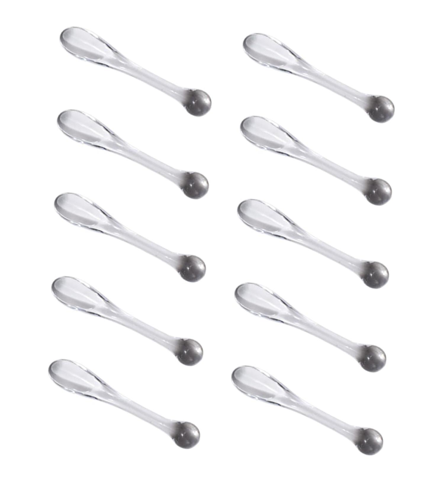 Angoily Lot De 10 Mini Spatules Transparentes Pour Cr me Contour Des Yeux Outils D application Cosm tiques Pour Femmes Adapt s Aux Soins Du Visage Et Usage Voyage - Buy Online on GoSupps.com