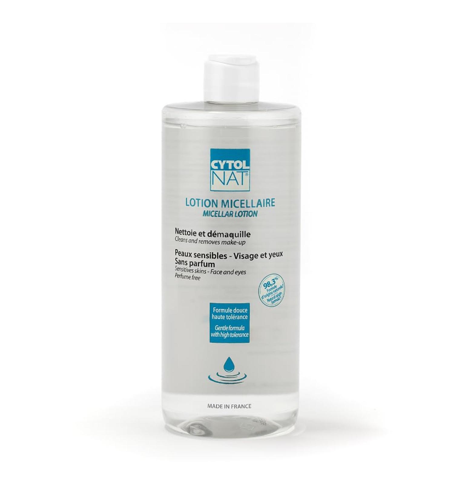 Cytolnat Micelle Lotion 500ml - Gentle Makeup Remover & Cleanser for Sensitive Skin | Perfume-Free Calm Skin for Infants Children & Adults - Buy Online on GoSupps.com