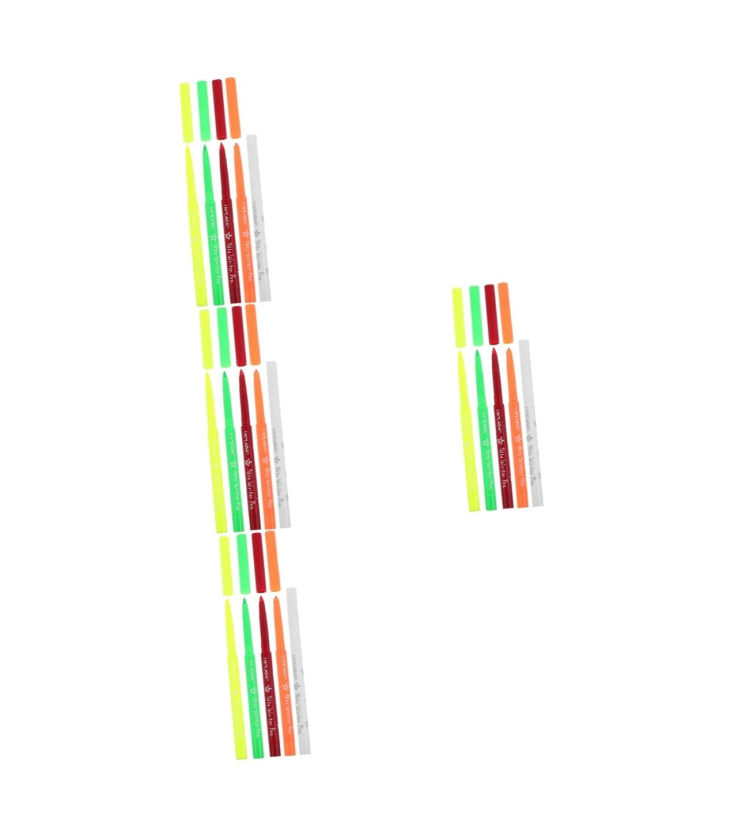 Beavorty 20 Pcs Fluorescence Eye Liner Plastic Women Makeup Tool Eye Line Makeup Pen 12.00X0.80X0.80CMx4pcs Assorted Colorx4pcs - Buy Online on GoSupps.com