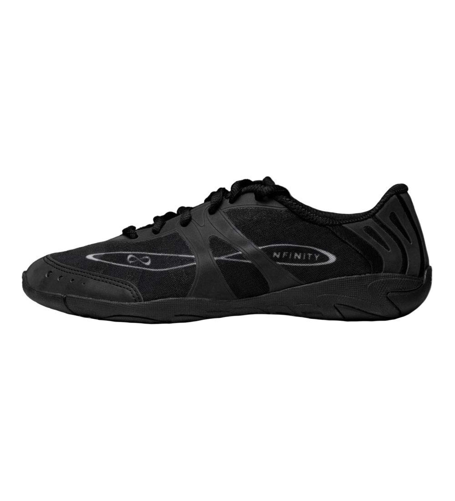 Nfinity Vengeance Cheer Shoe - Women & Youth Competition Cheerleading Gear 6 Black