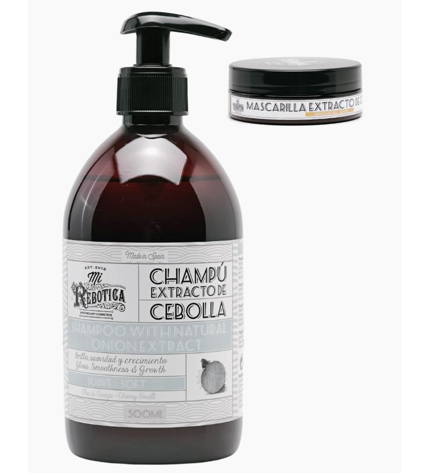 Mi Rebotica - Professional Onion Shampoo for Straightened or Bleached Hair Cherry Scent (500 ml) - Buy Online on GoSupps.com