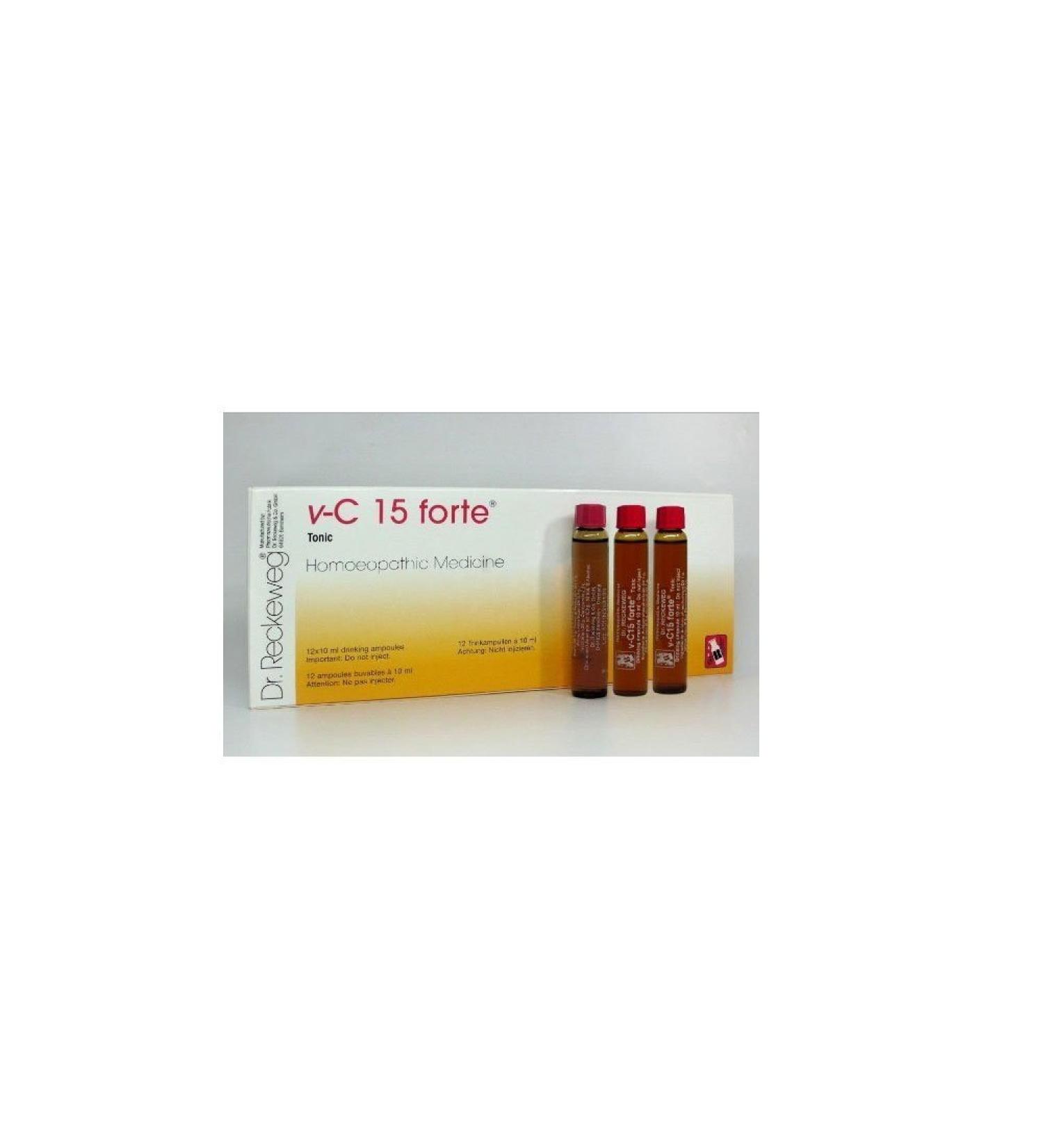 Dr. Reckeweg 2 X Dr.Reckeweg V-C 15 Forte Tonic - 12 X 10Ml Drinking Ampoules