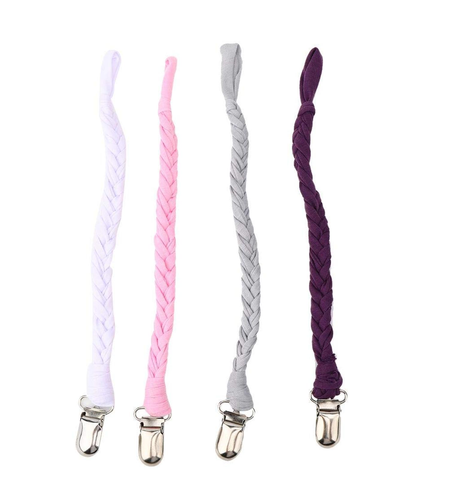 Nipple Clip Chain | Universal Braided Pacifier Holder Leash | Child Safety Anti-Lost Pacifier Clip #1 | International Shipping Available - Buy Online on GoSupps.com