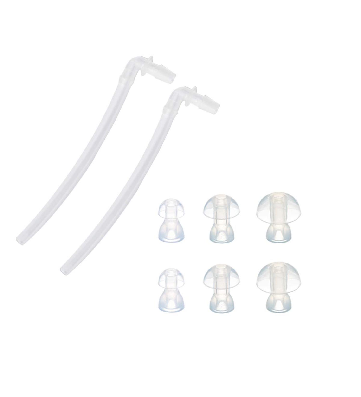 Universal Sound Tube + 6 Ear Plugs/Tips/Domes for BTE Hearing Aids - Pack of 2 - Buy Online on GoSupps.com