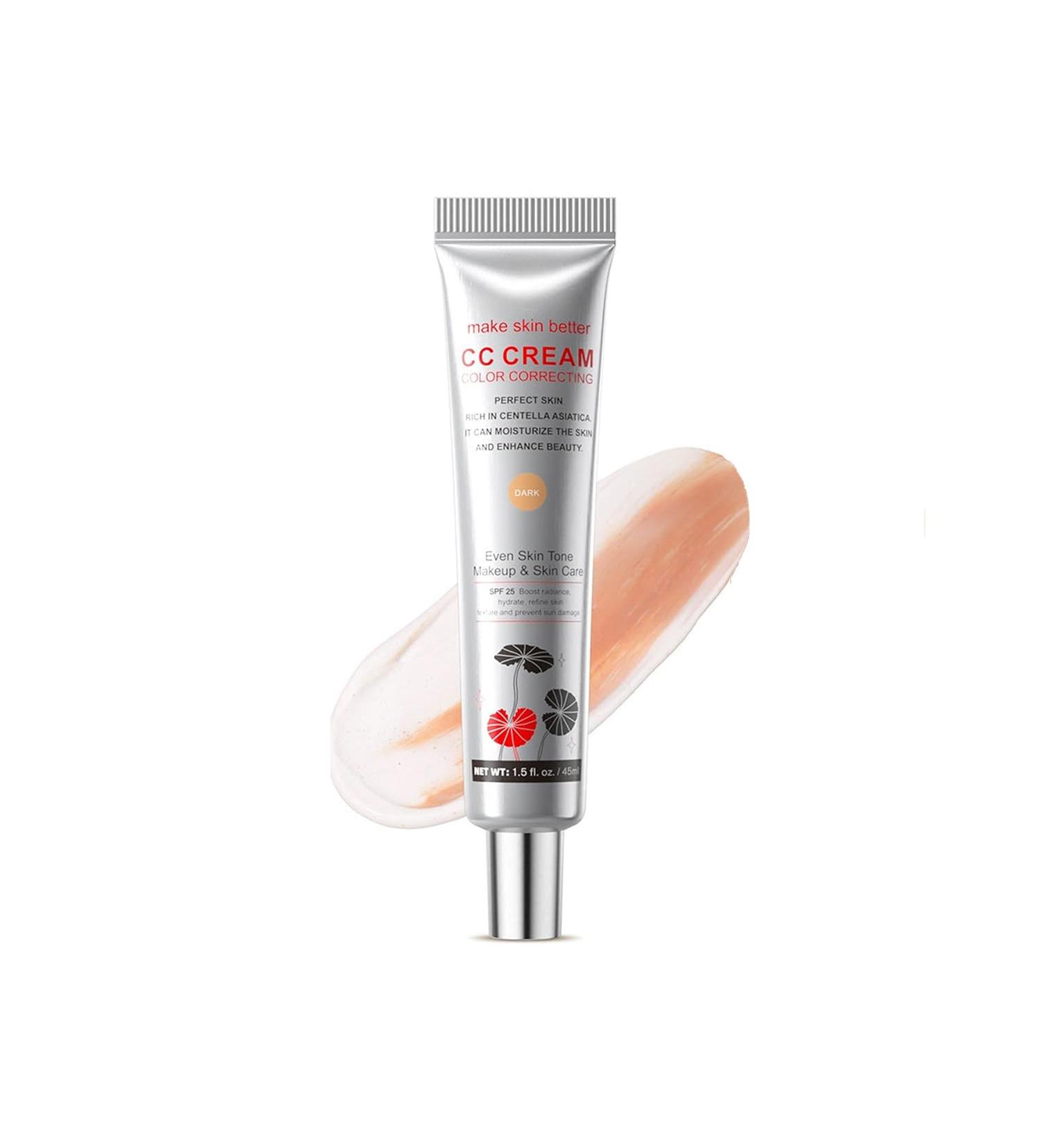 AmourGlint CC Cream Korean Color Correcting Cream with SPF 25 lightly tinted moisturizer & concealer longlasting for naturally radiant skin invisible pores dark 45 ml dark 4498 ml 1er Pack - Buy Online on GoSupps.com