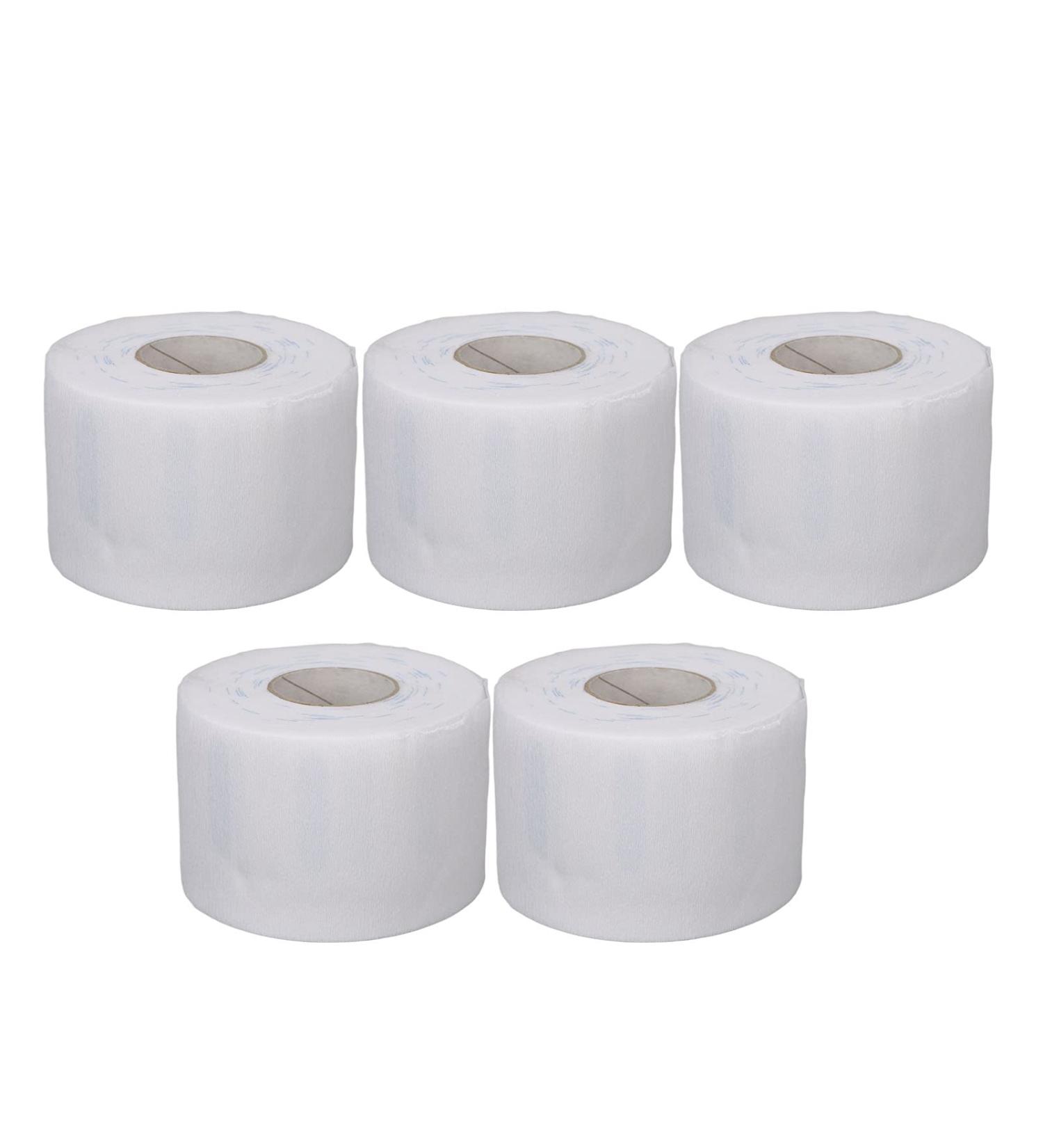 5 Rolls Hairdressing Neck Strips Adhesive Tape for Hairdressers | Disposable Soft & Skin-Friendly Neck Protection Paper - Buy Online on GoSupps.com