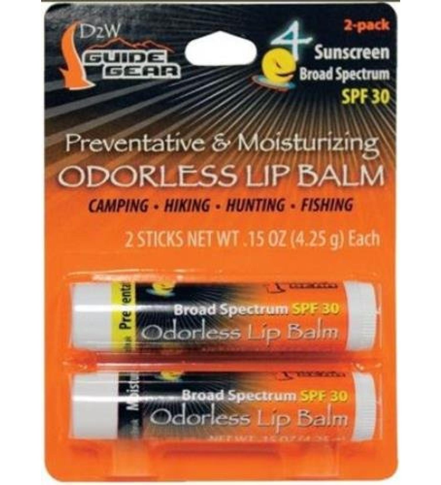 Scent Elimination Lip Balm 2Pk 8.5Gm Carded Model: 1249BC