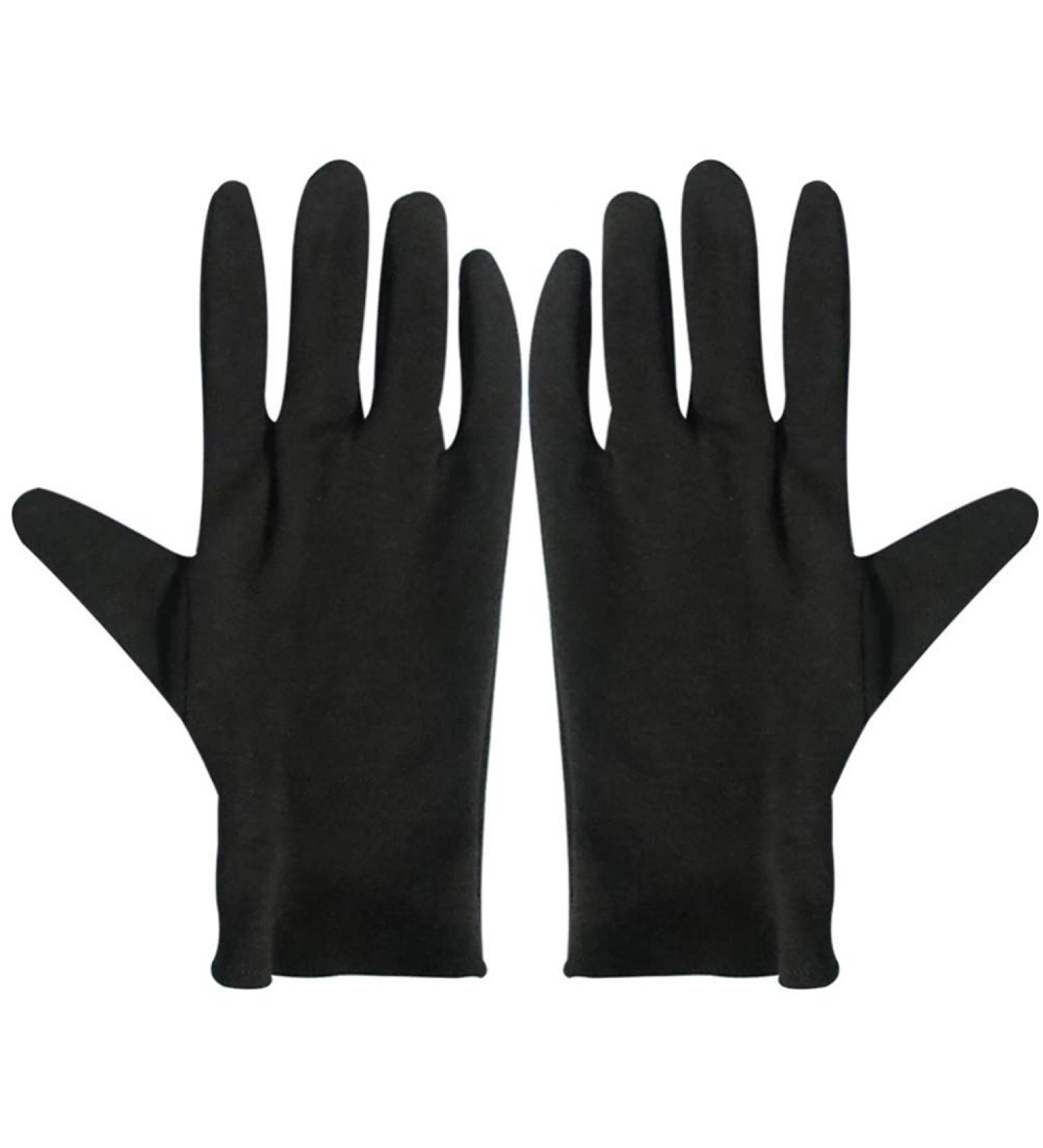 Beaupretty Moisturizing Eczema Cotton Gloves 12 Pairs Black Cotton Gloves for Dry Hands SPA Lotion Gloves Cosmetic Gloves S M. - Buy Online on GoSupps.com