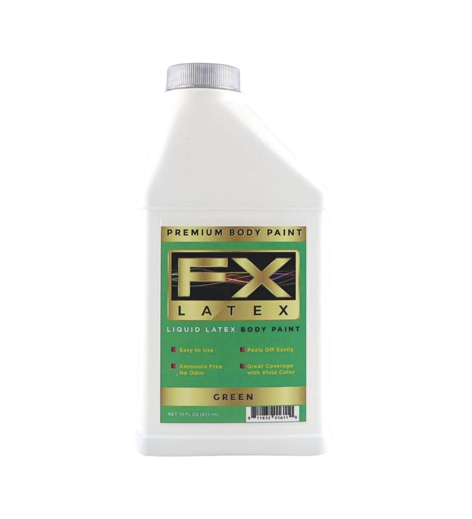 Liquid Latex Fashions | Ammonia Free Face Paint - Natural & Safe for Kids & Adults | 16 oz Green for Artwork Parties Cosplays & More - Buy Online on GoSupps.com