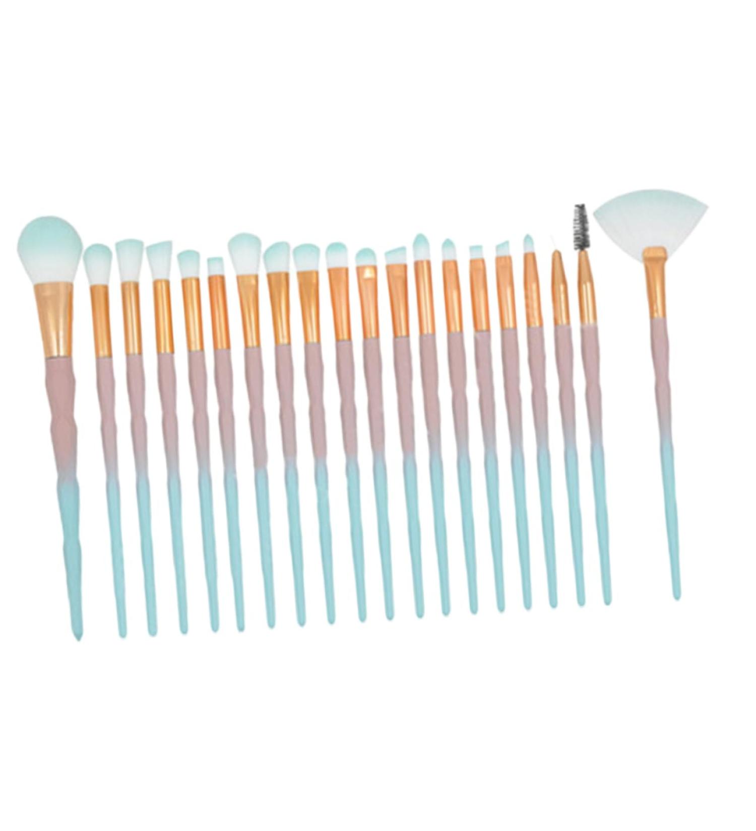minkissy 20PC unicorn makeup eyebrow brush makeup beauty tools unicorn makeup eye shadow brush cosmetic tool kit - Buy Online on GoSupps.com