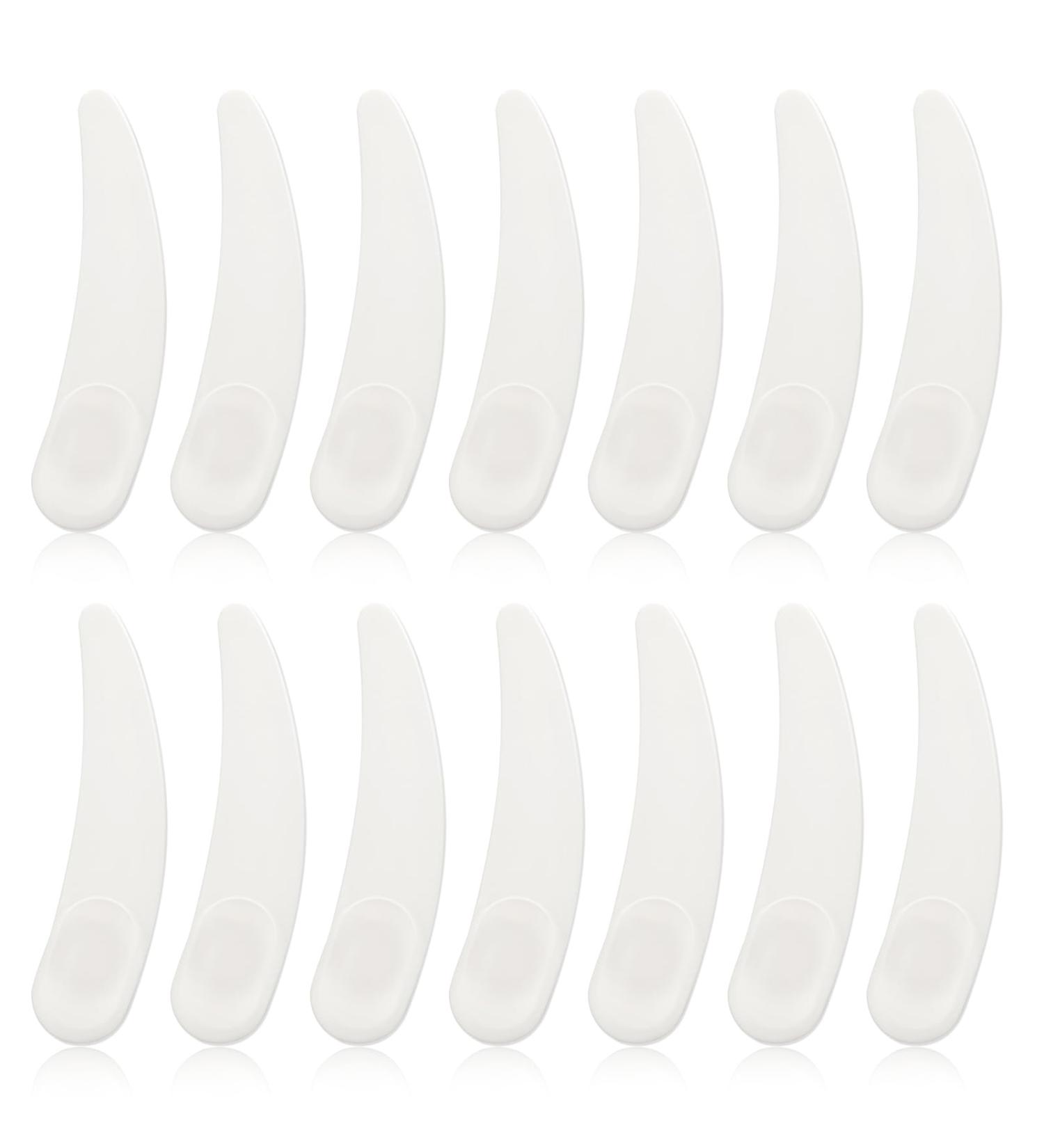 Molain 100 Pcs Cosmetic Spatulas - Mini White Plastic Scrapers for Face & Eye Cream Mixing | Beauty & Skincare Tools for Home & Professional Use - Buy Online on GoSupps.com