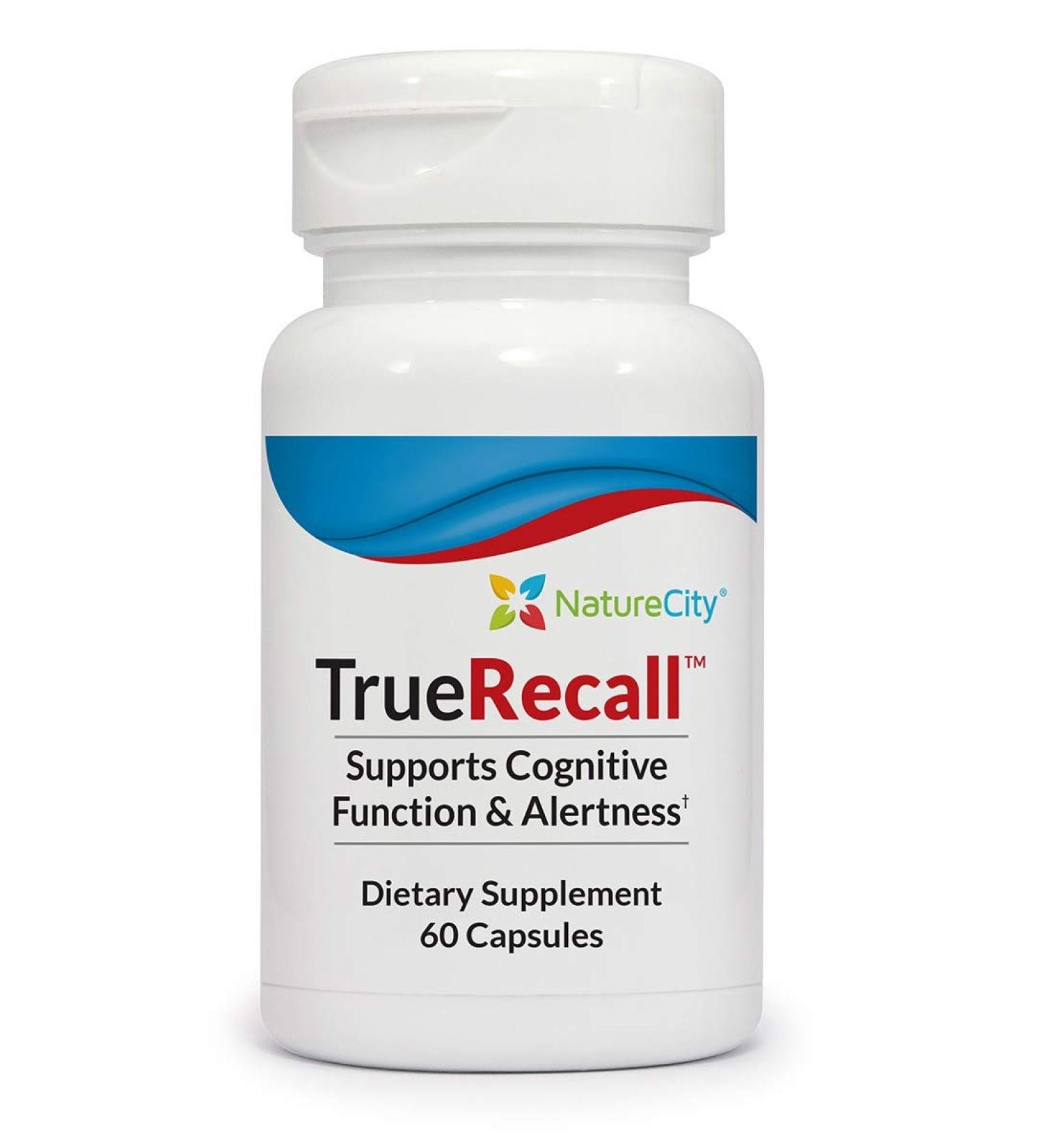 NatureCity True-Recall Brain & Memory Support Supplement - 60 Capsules - Buy Online on GoSupps.com