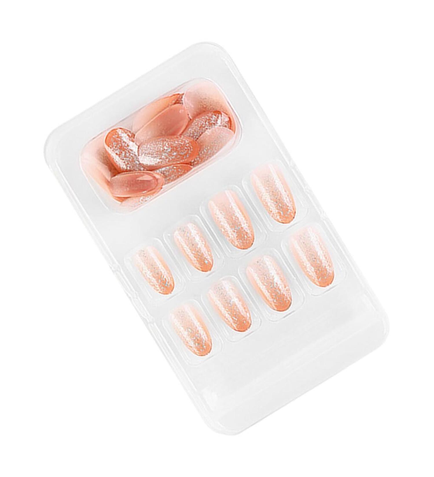 dijiusidy False Nail Fashionable Various Shapes Fingernail Full Coverage Strong Viscosity Adjustable Paster for Manicure Art 23 F741 23 1 count (Pack of 1) - Buy Online on GoSupps.com