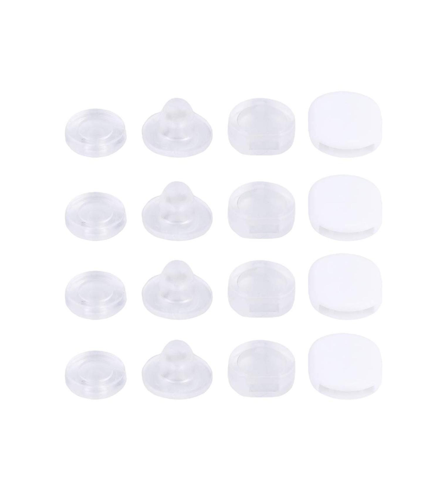 Milisten 100pcs Clip-On Earring Cushions | Silicone Earring Pads for Pain-Free Helix & Clip-On Earrings | Comfort & Support for Sensitive Ears - Buy Online on GoSupps.com