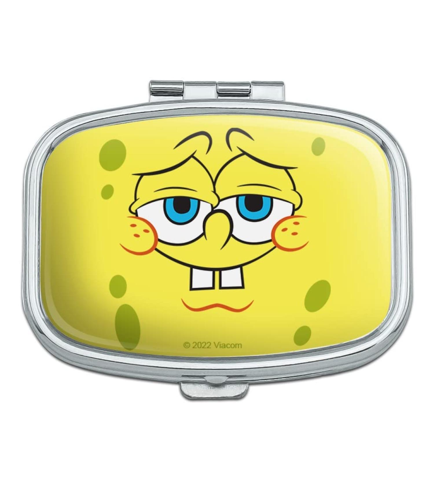 SpongeBob Confident Face Rectangle Pill Case | Unique Trinket Gift Box | International Shipping Available - Buy Online on GoSupps.com