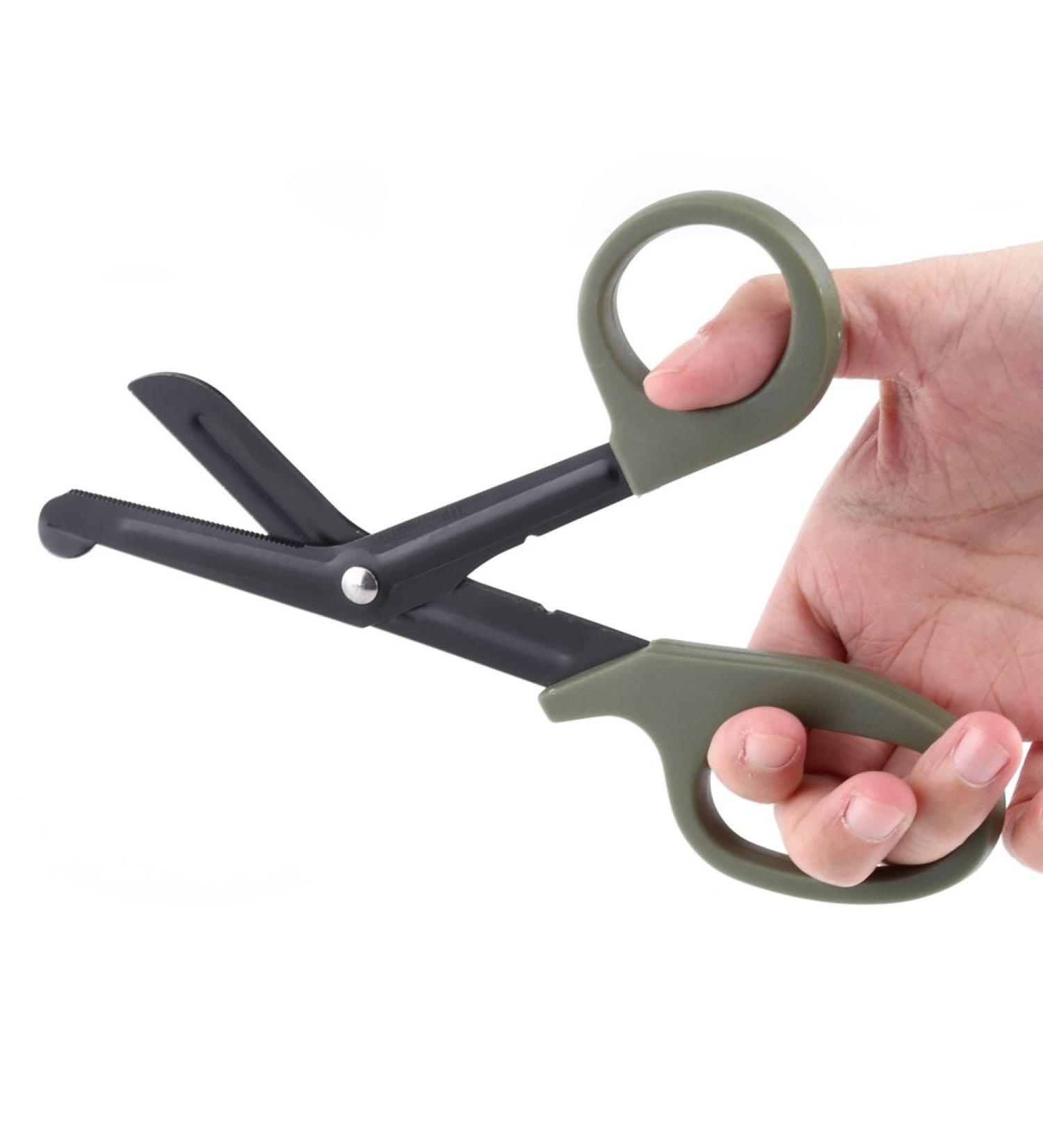 Medical Bandage Scissors 7 Emergency EMT Trauma Shears - Combat Tactical Tourniquet Kit for Paramedic First Aid - Green - Buy Online on GoSupps.com