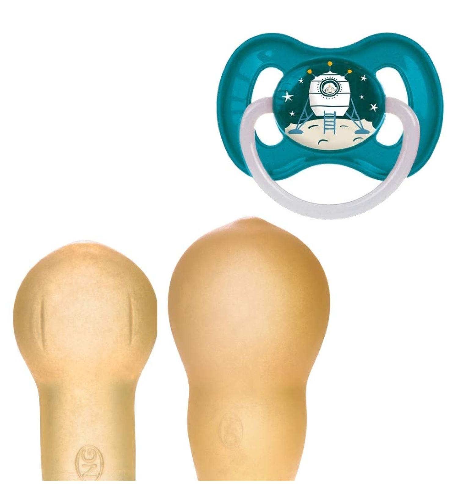 Canpol Universe Soother Cherry Shape Latex (Petrol 0-6 m) Petrol 0-6 m