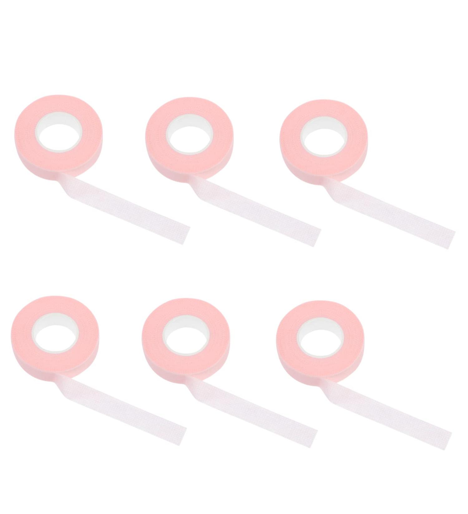 DOITOOL 30 Rolls Grafting Eyelash Tape - Non-woven Fabric Makeup Mascara | Pink 5.2X5.2CM | Best for Eyelash Extensions - Buy Online on GoSupps.com