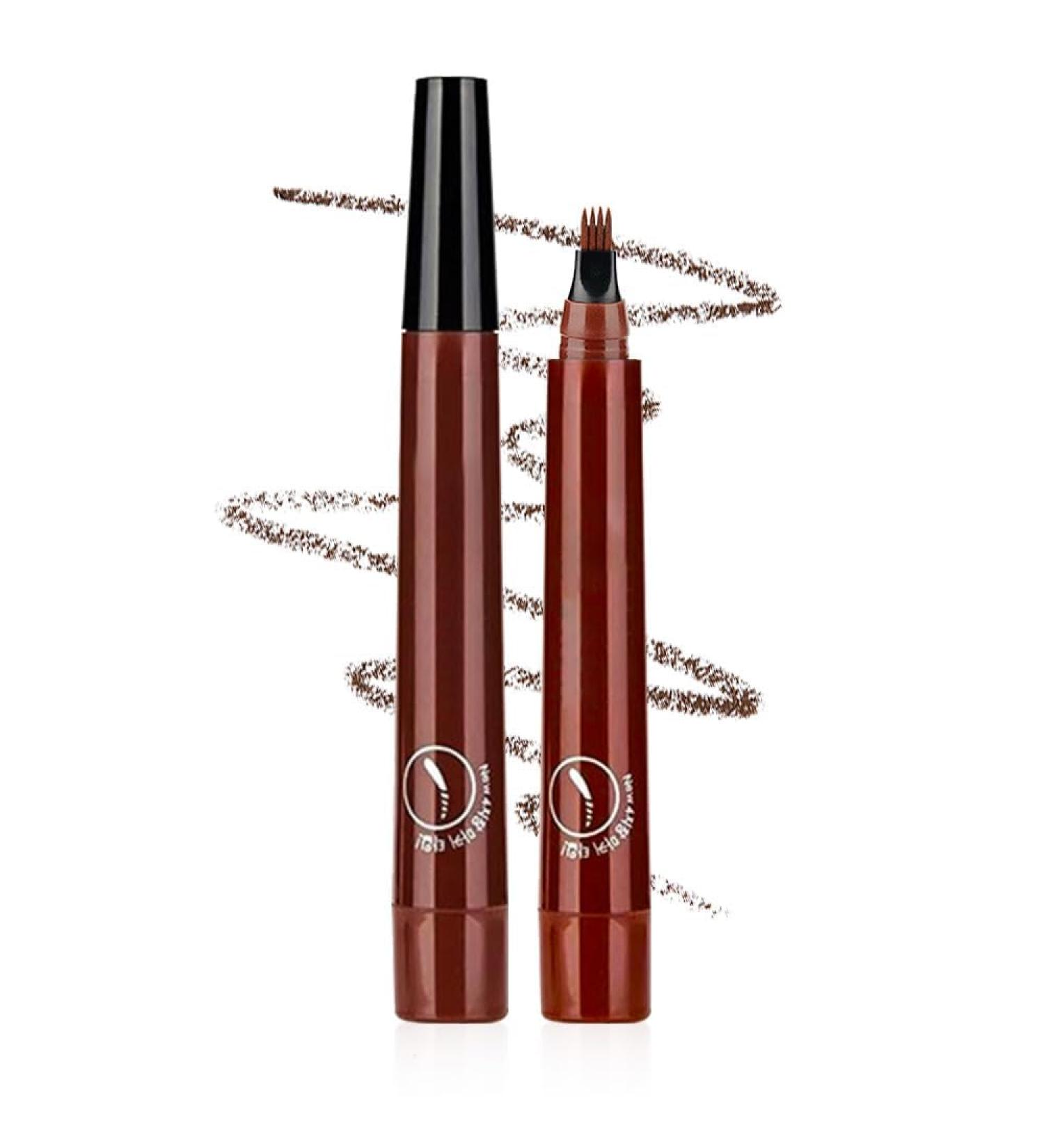 5Pcs Magic Eyebrow Pencil 2024 Upgrade Waterproof Microblading Eyebrow Pencil Contouring Pen 4 Tipped Precise Brow Pen Fine Stroke Microblading Eyebrow Pencil Creates Natural (A-reddish brown One Size) One Size A-reddish Brown - Buy Online on GoSupps.com