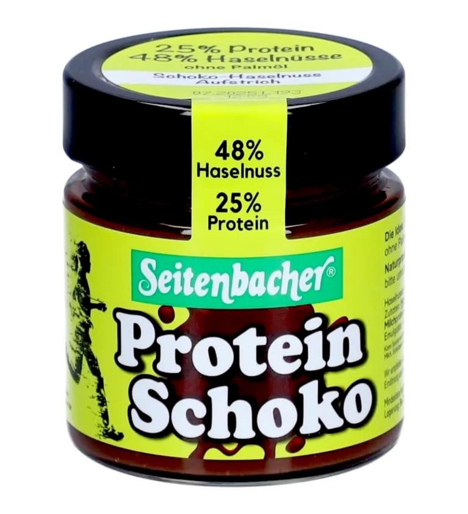 Seitenbacher | Hazelnut Spread | 48% Hazelnuts | 25% Protein | Palm Oil Free | Vegetarian | Pack of 6 (6 x 200g) - Buy Online on GoSupps.com