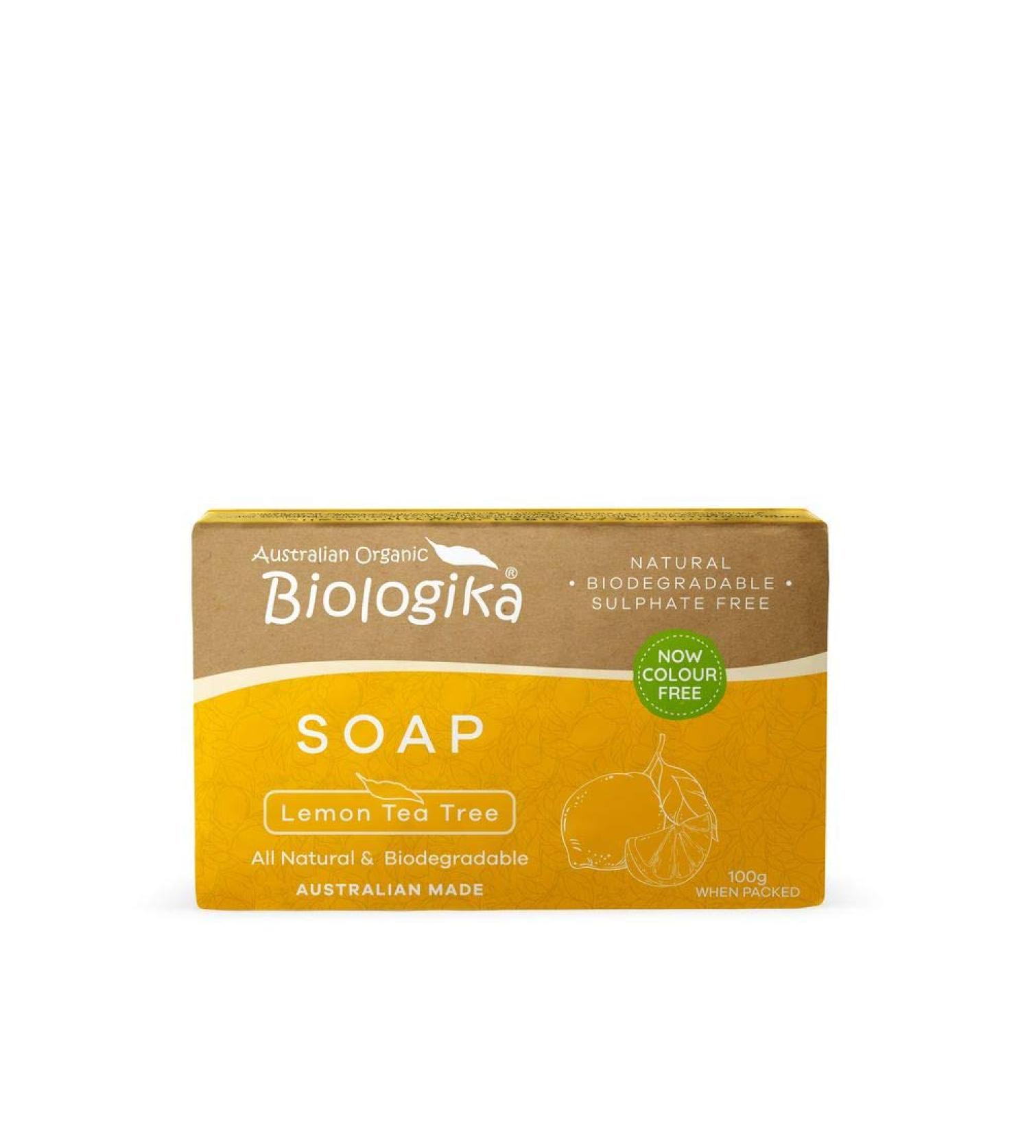 Biologika Lemon Scented Tea Tree Soap Bar 100g - Buy Online on GoSupps.com