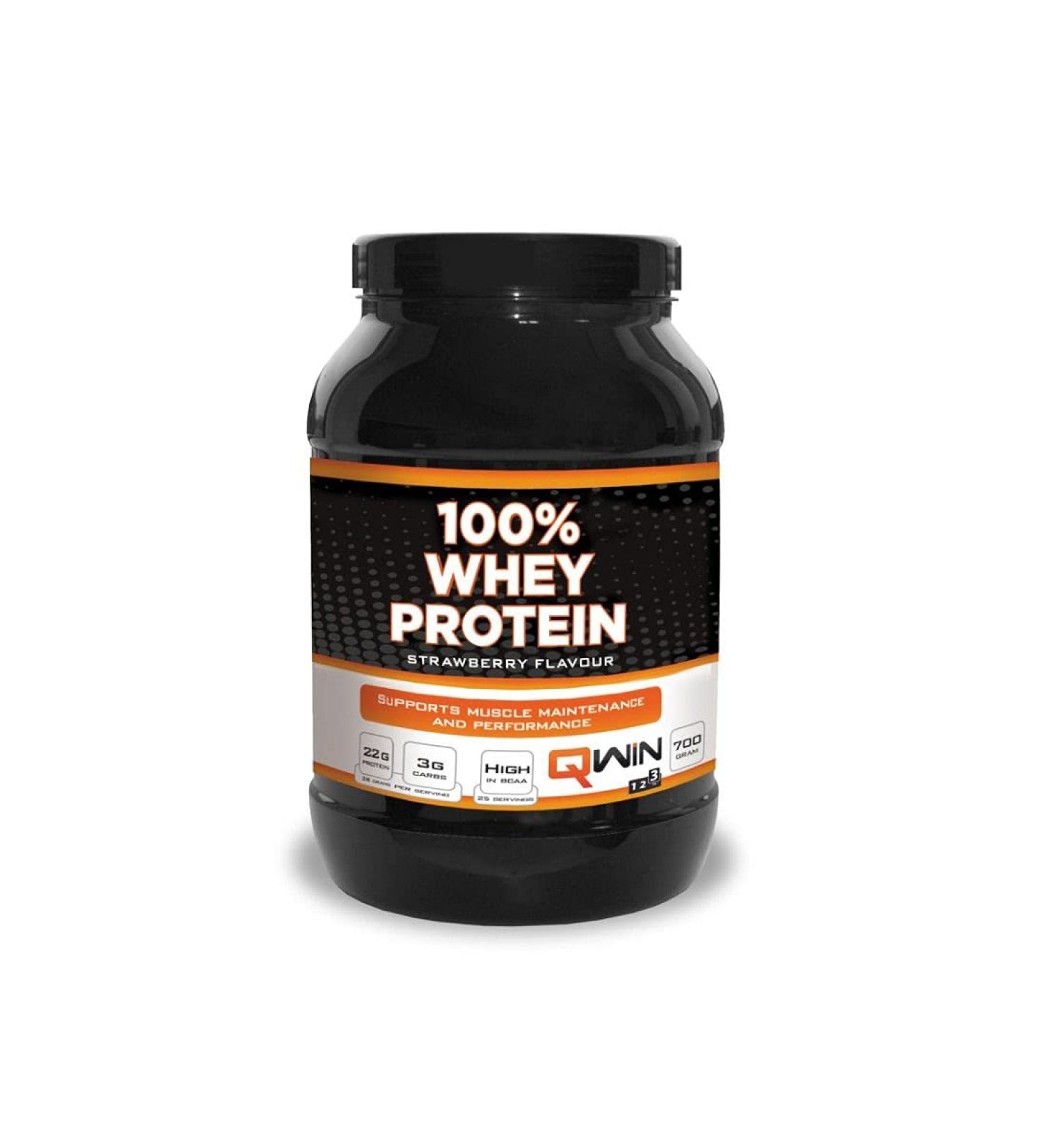  QWIN QWIN 100% Whey Protein Shake (Strawberry 700g) - Buy Online on GoSupps.com