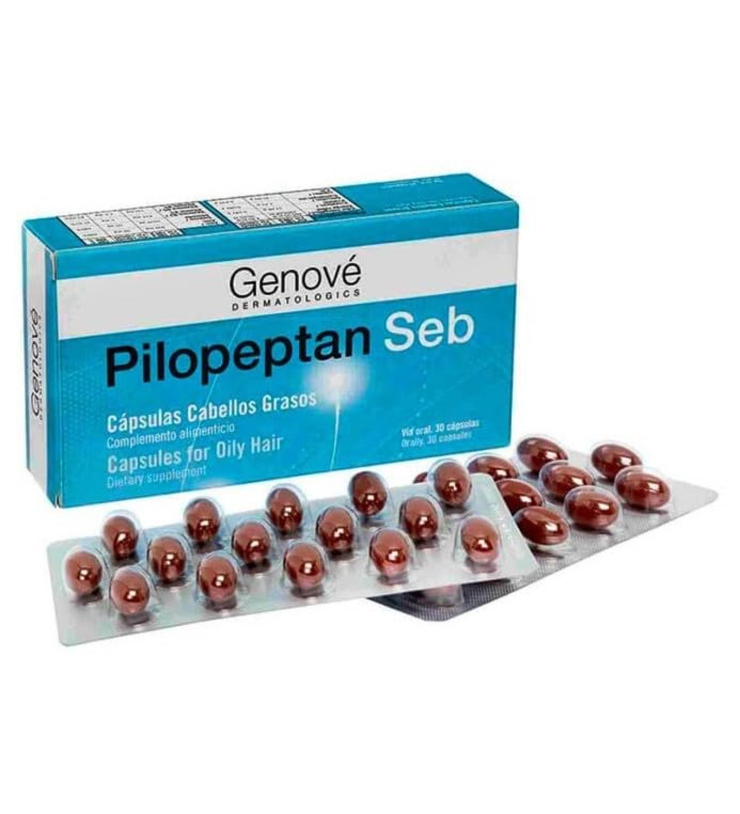 Pilopeptan Pilopeptan Capsules | Anti-Hair Loss | Oily Hair | Men and Women | Stimulates the growth of oily hair and slows down loss by regulating sebum production | 30 tablets