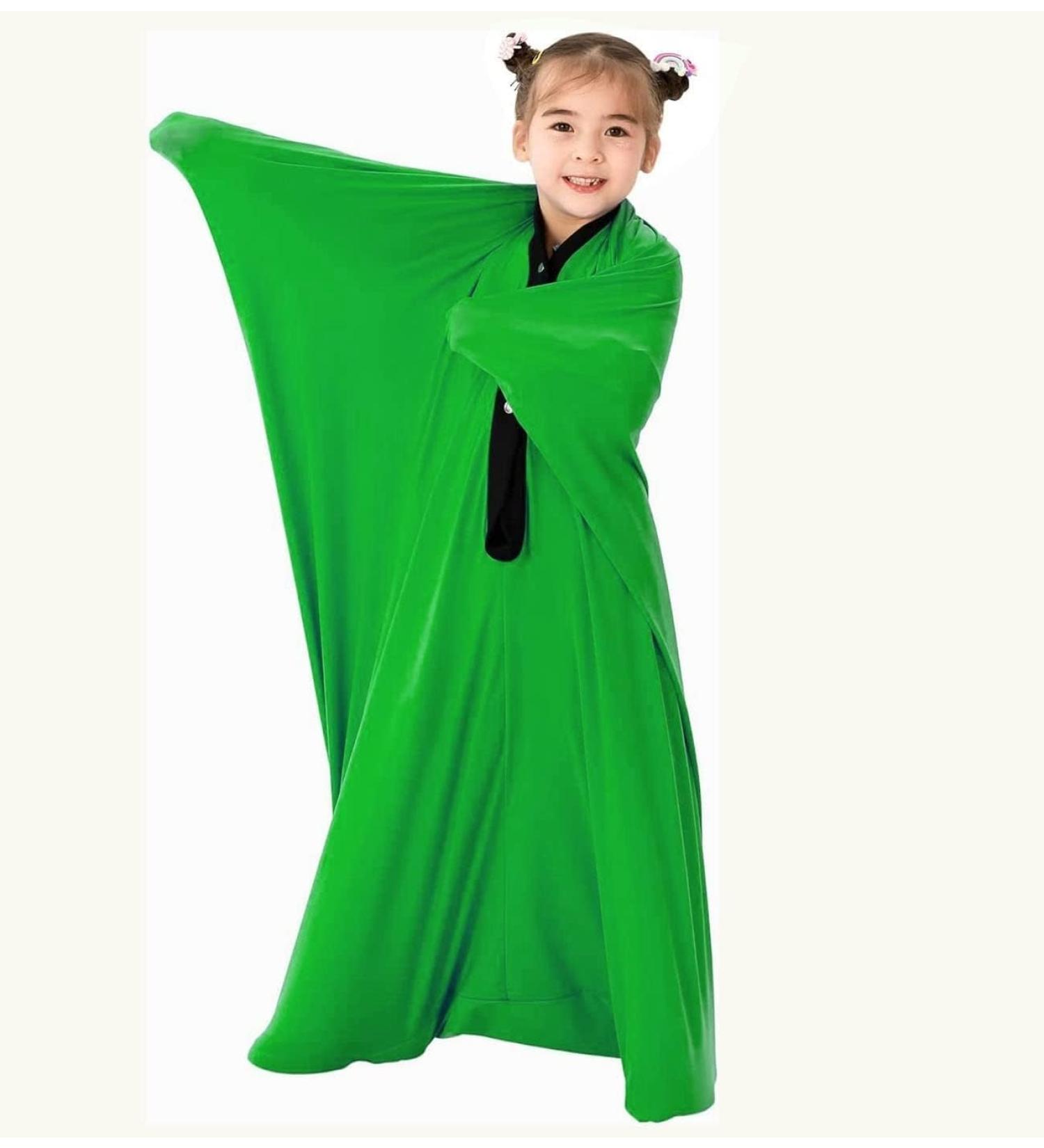 Full Body Wrap Sock for ADHD & Autism - Stress Relief & Deep Pressure Therapy - Hypertensivity Support - Strong Lycra - Size S Green - Buy Online on GoSupps.com