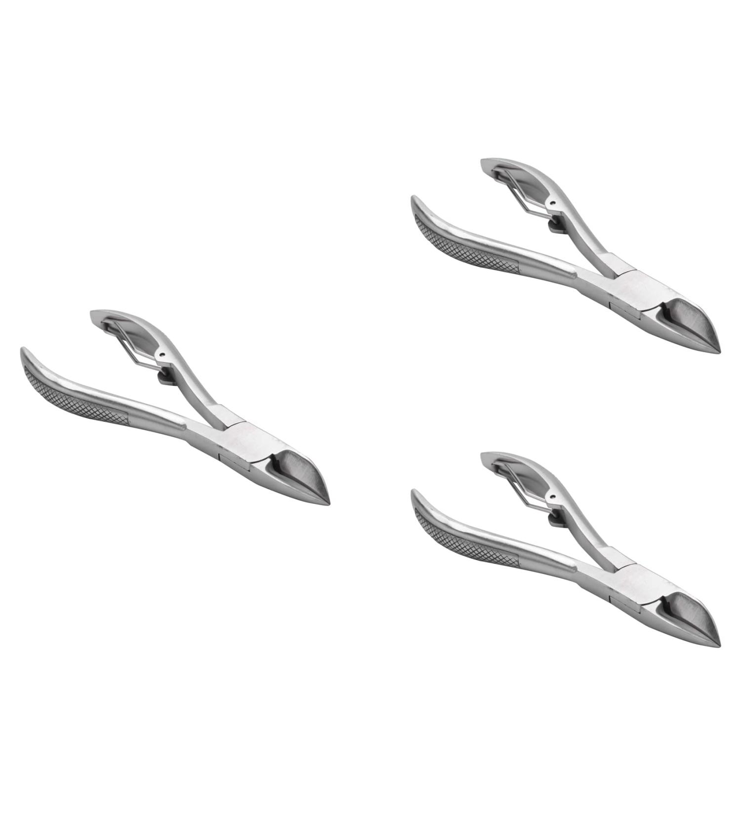 Prakti 3X Professional Feet Toe Nail Clippers Trimmer Paronychia Nippers Podiatry Stainless Tools - Buy Online on GoSupps.com