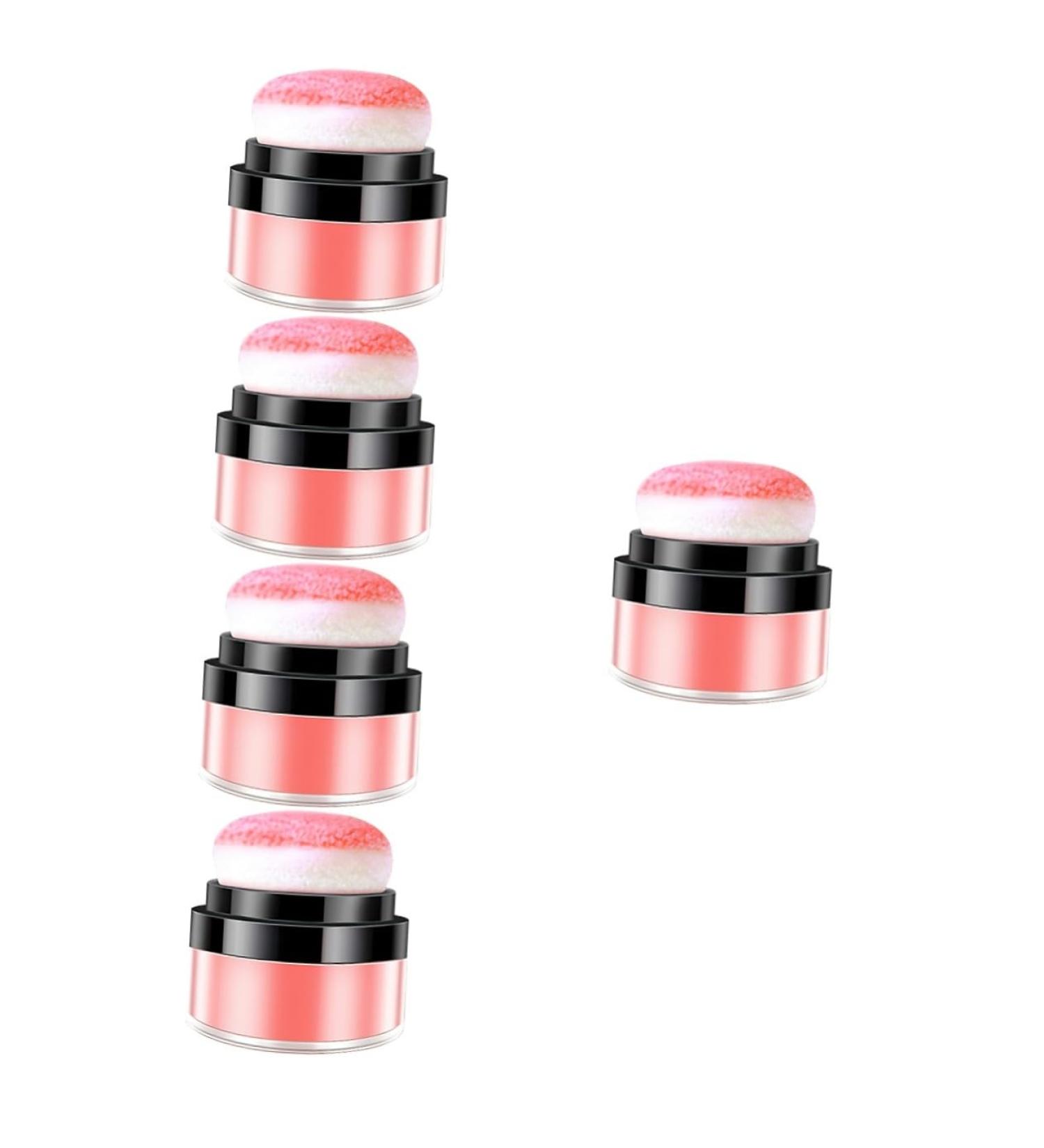 Healeved 5pcs Oil Control Cushion Blush Loose Blush Makeup Loose Blush for Cheeks Powder Blush Blusa Plastic - Buy Online on GoSupps.com