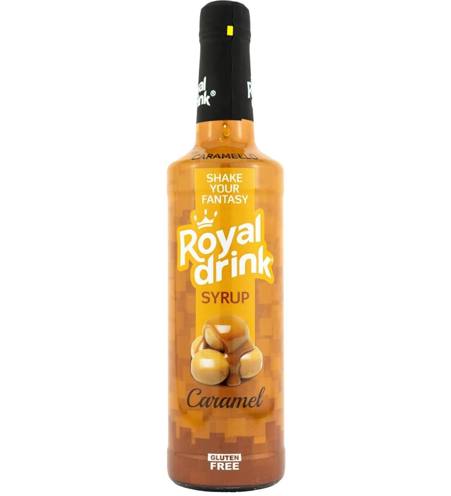Royal Drink - Caramel Syrup 700ml - For Coffee & Cocktails | Gluten Free | Made in Italy - Buy Online on GoSupps.com