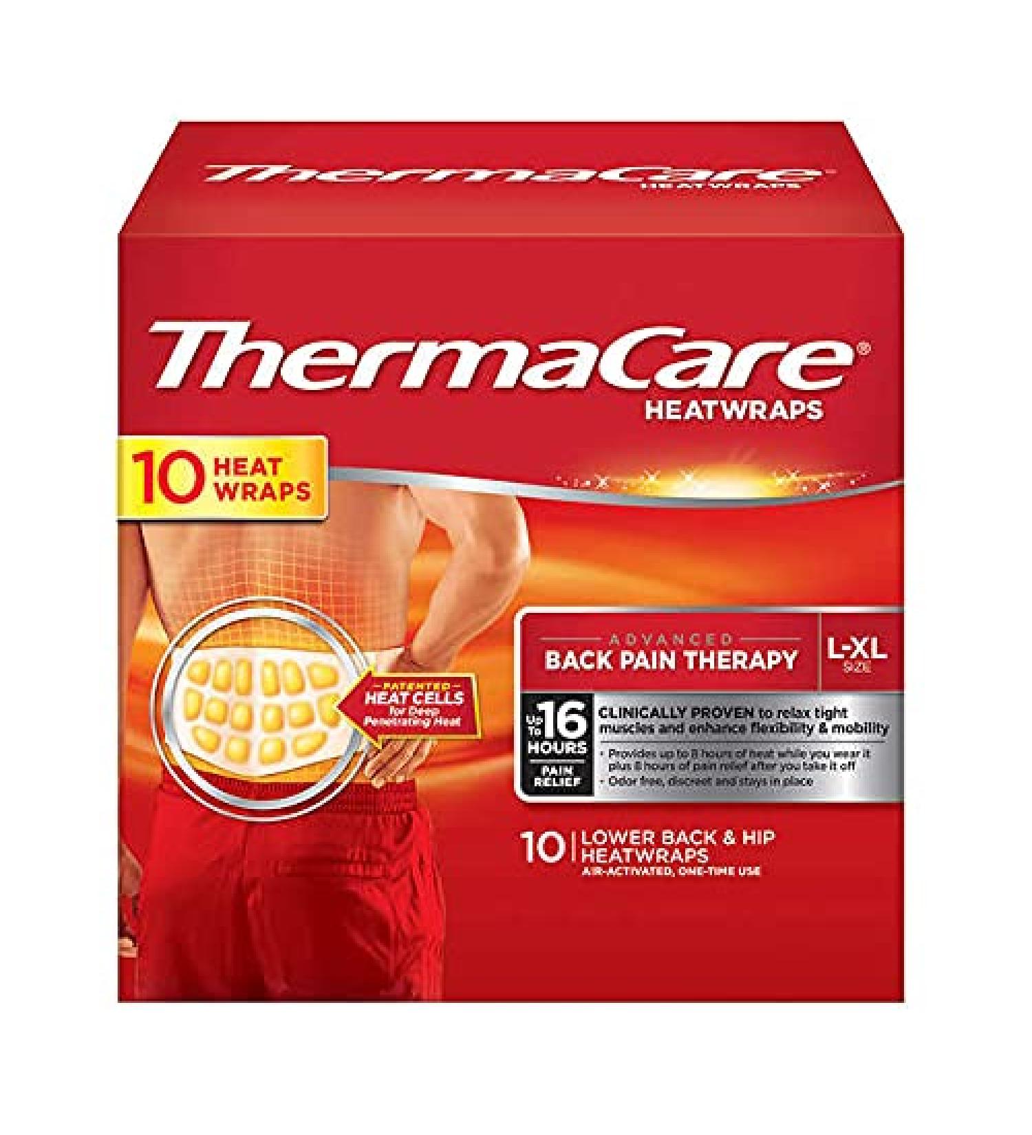 Thermacare Heatwraps Lower Back & Hip, L-XL- SPECIAL LIMITED PACK OF 9 Count