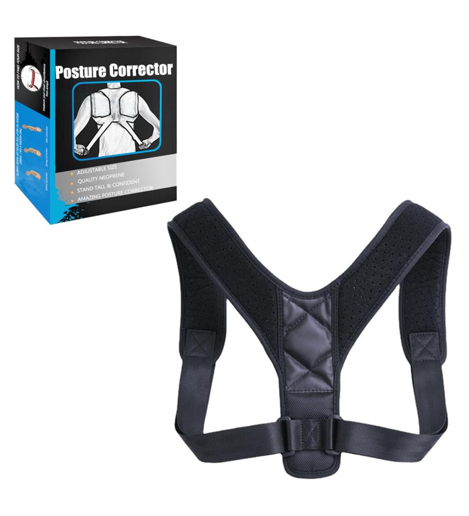 AKOAK Breathable Invisible Posture Corrector - Adjustable Back & Shoulder Pain Relief for Men & Women (37-45) | International Shipping Available - Buy Online on GoSupps.com