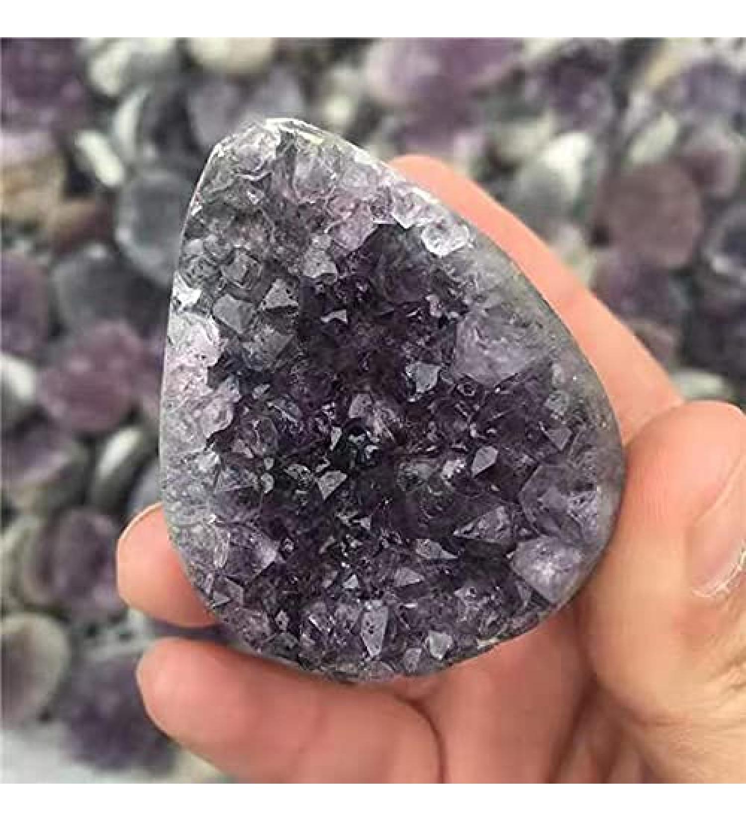 1pc Natural Rough Amethyst Cluster cave Quartz Amethyst geode Gemstone 2.5inch for Decoration Stone Mineral Specimen - Buy Online on GoSupps.com