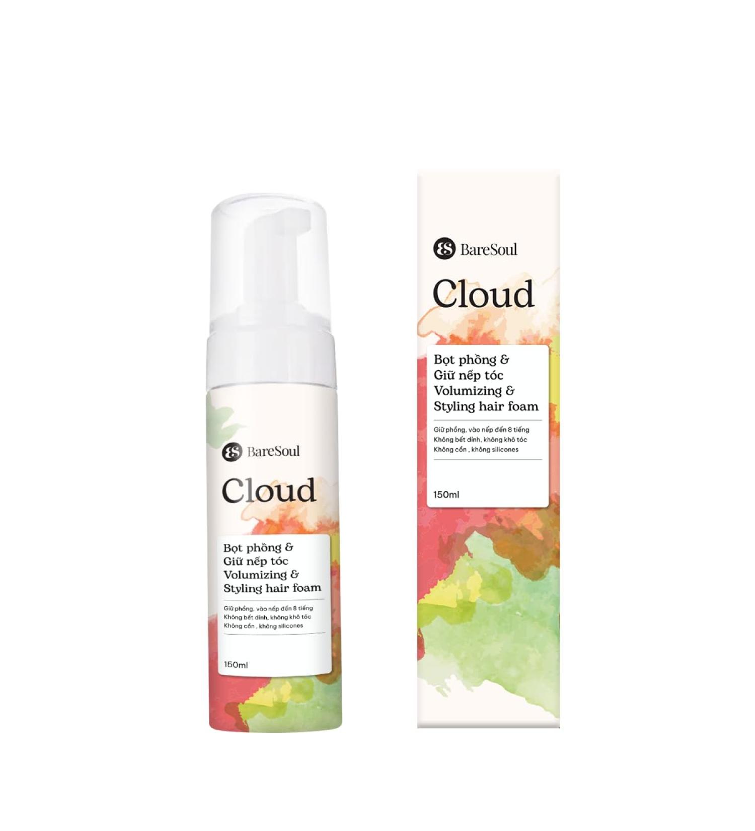 BareSoul Cloud B t ph ng v gi n p t c - BareSoul Cloud Styling Hair Foam 150ml - Buy Online on GoSupps.com