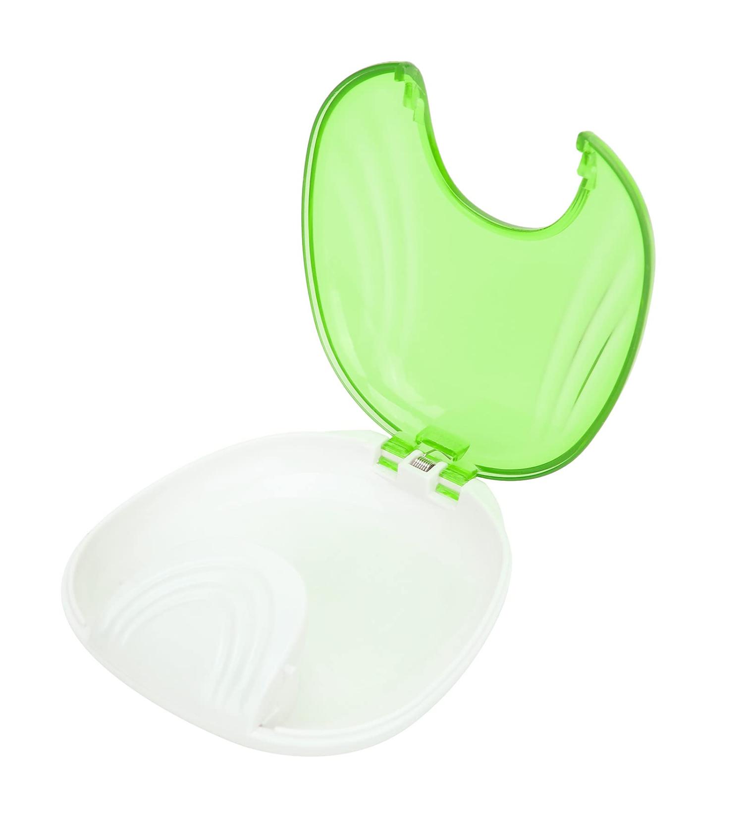 Portable Hard-Wearing Orthodontic Retainer Suitcase - Travel Size Toothpress Container for False Teeth (Light Green) - International Shipping Available - Buy Online on GoSupps.com